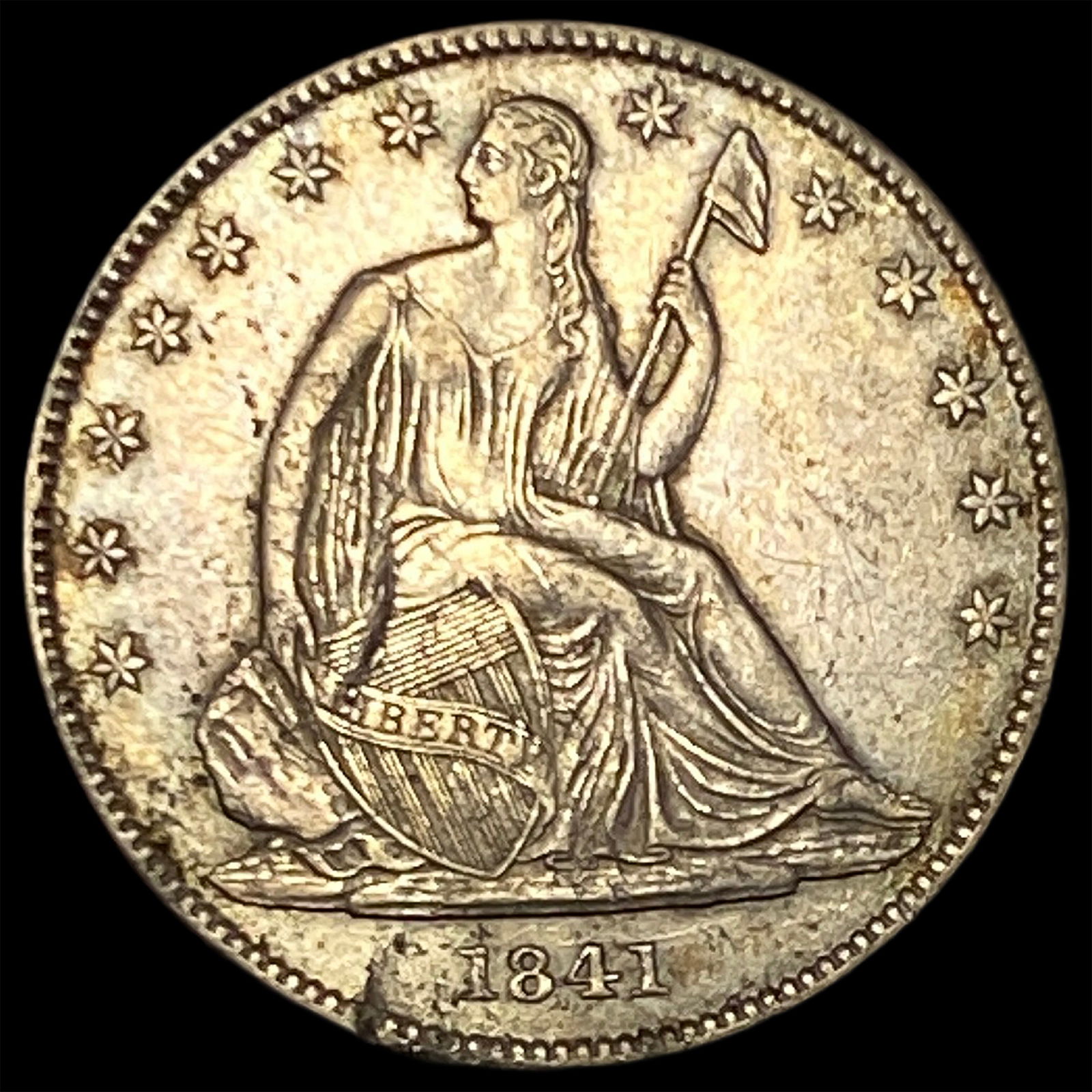 1841-O Silver Half Dollar CLOSELY UNCIRCULATED (1 of 2)