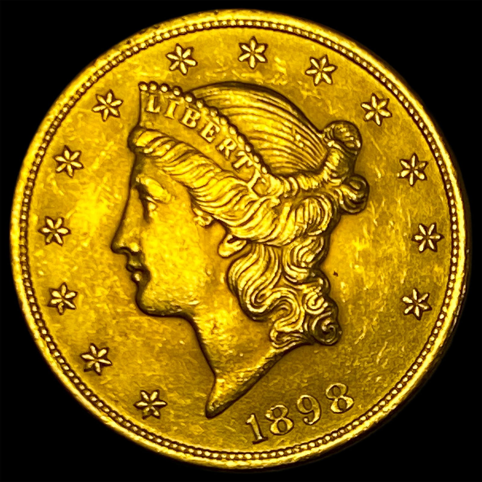 1898-S Gold $20 Liberty Head Double Eagle UNCIRCULATED (1 of 2)