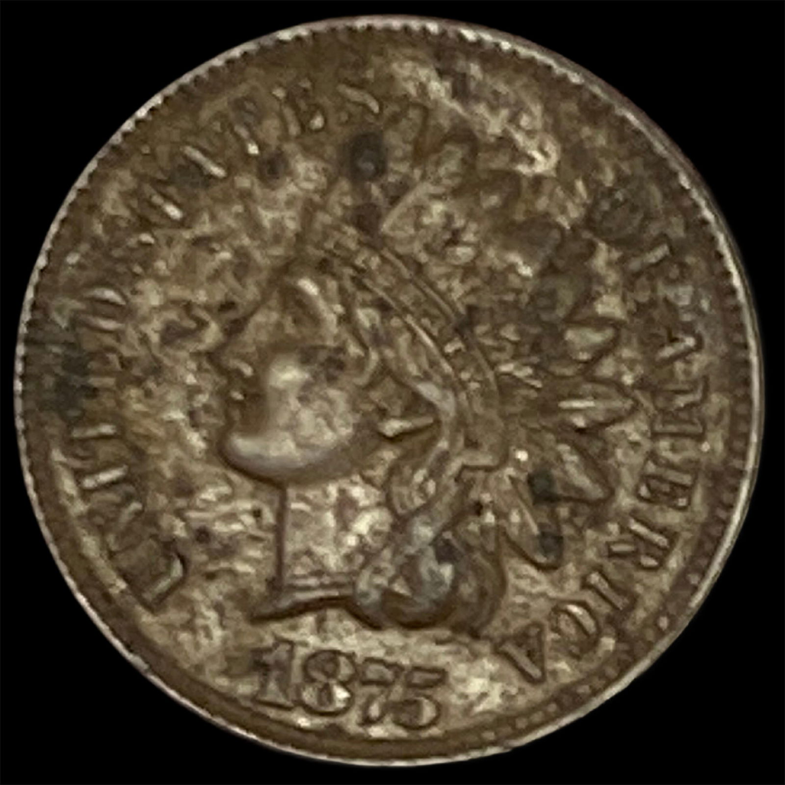 1875 Indian Head Cent HIGH GRADE (1 of 2)