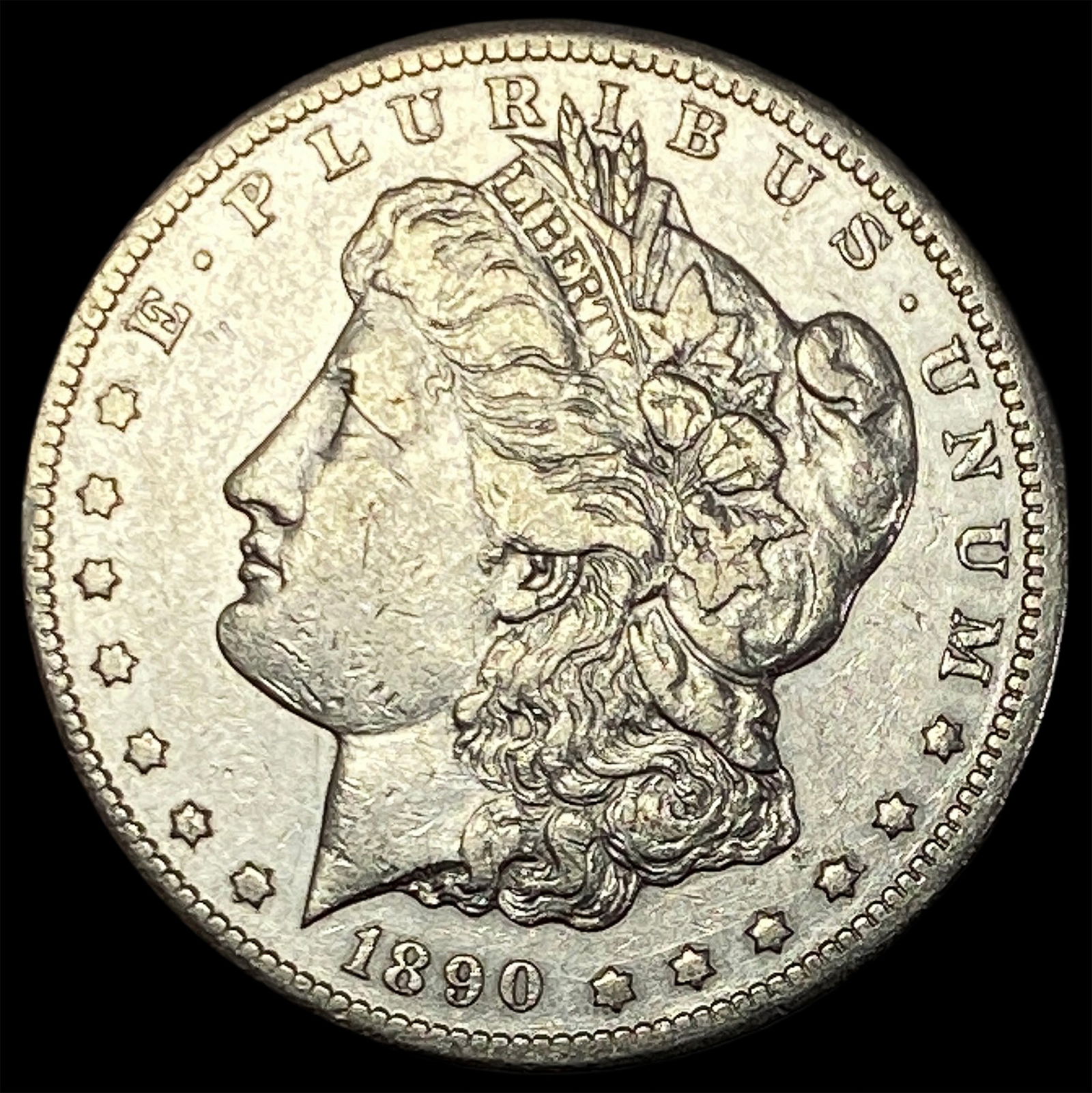 1890-CC Silver Morgan Dollar NEARLY UNCIRCULATED (1 of 2)