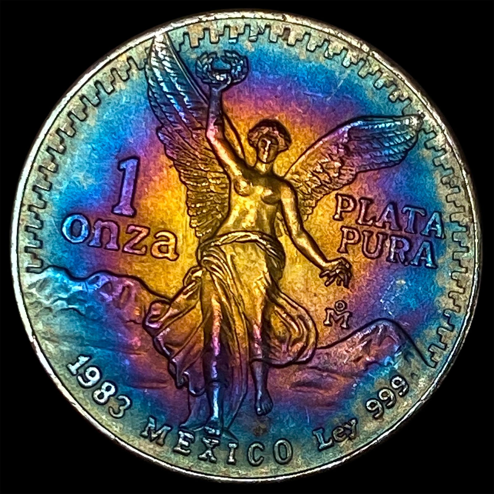 1983 Toned Mexico 1 Onza Silver Libertad GEM BU (1 of 2)