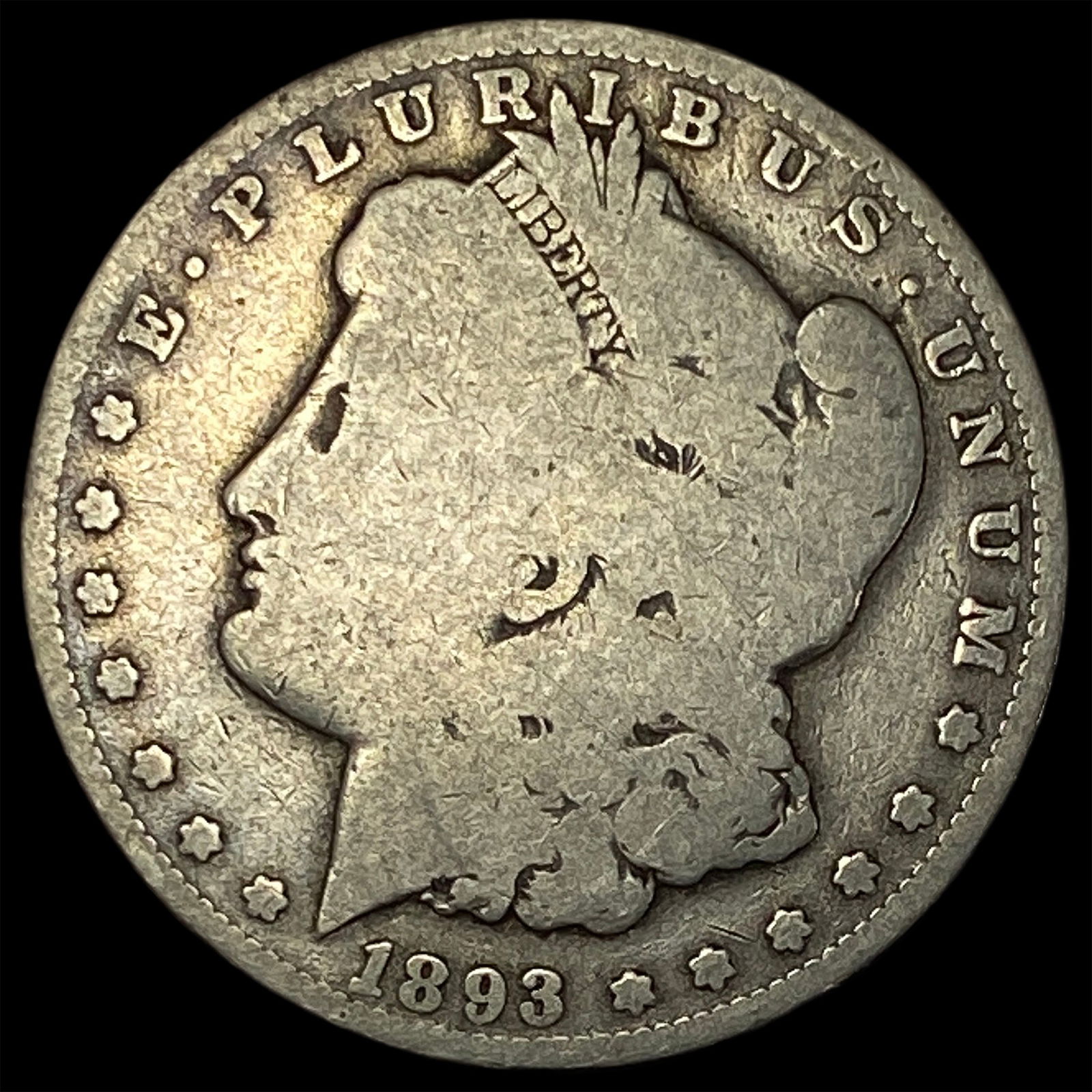 1893-O Silver Morgan Dollar NICELY CIRCULATED (1 of 2)
