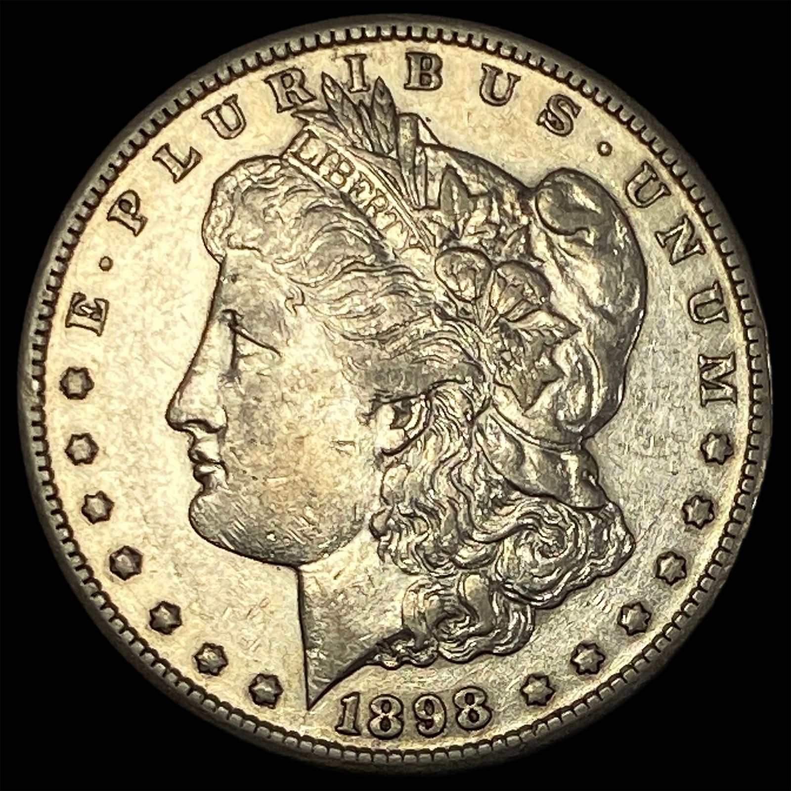 1898-S Silver Morgan Dollar CLOSELY UNCIRCULATED (1 of 2)