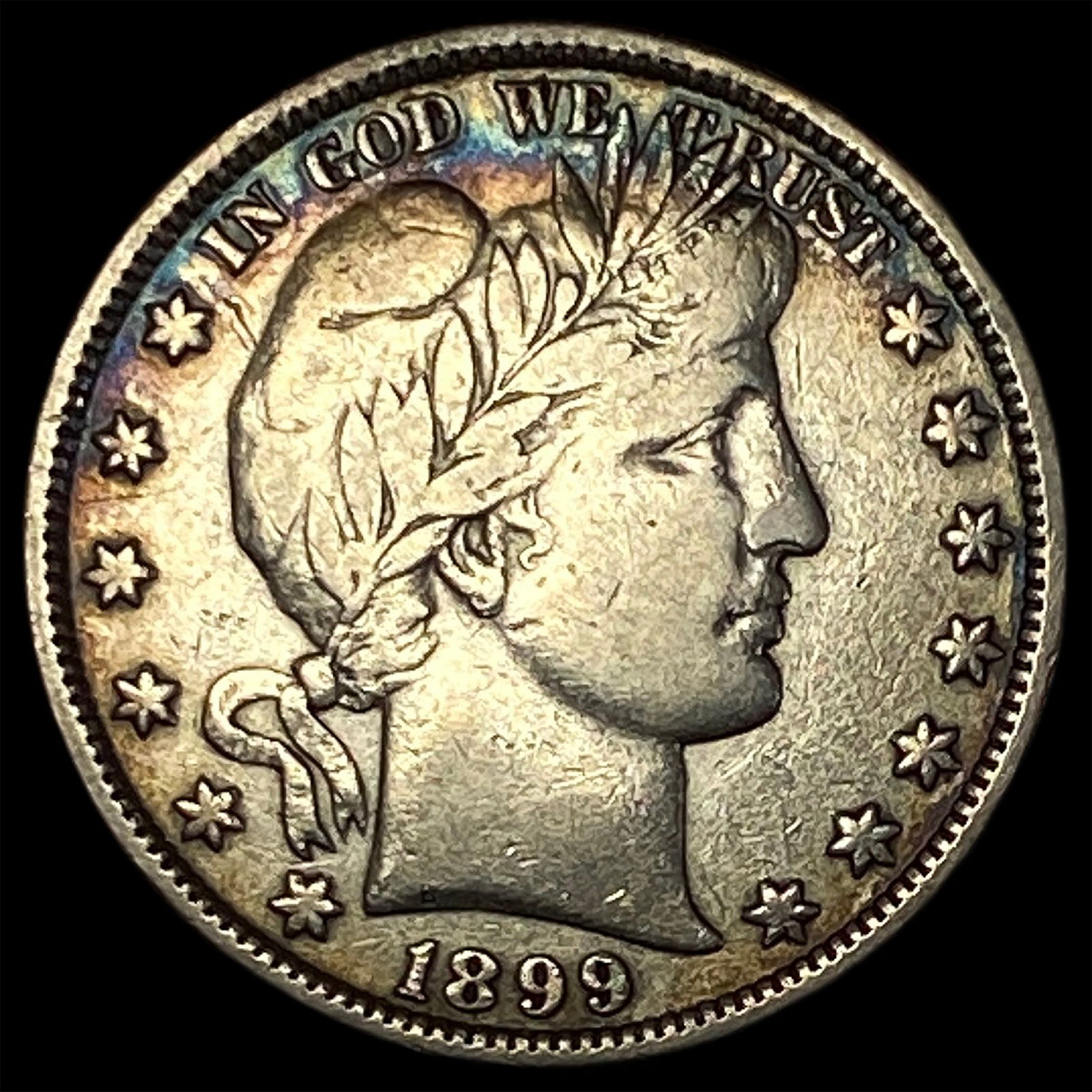 1899 Silver Half Dollar (Barber) LIGHTLY CIRCULATED (1 of 2)