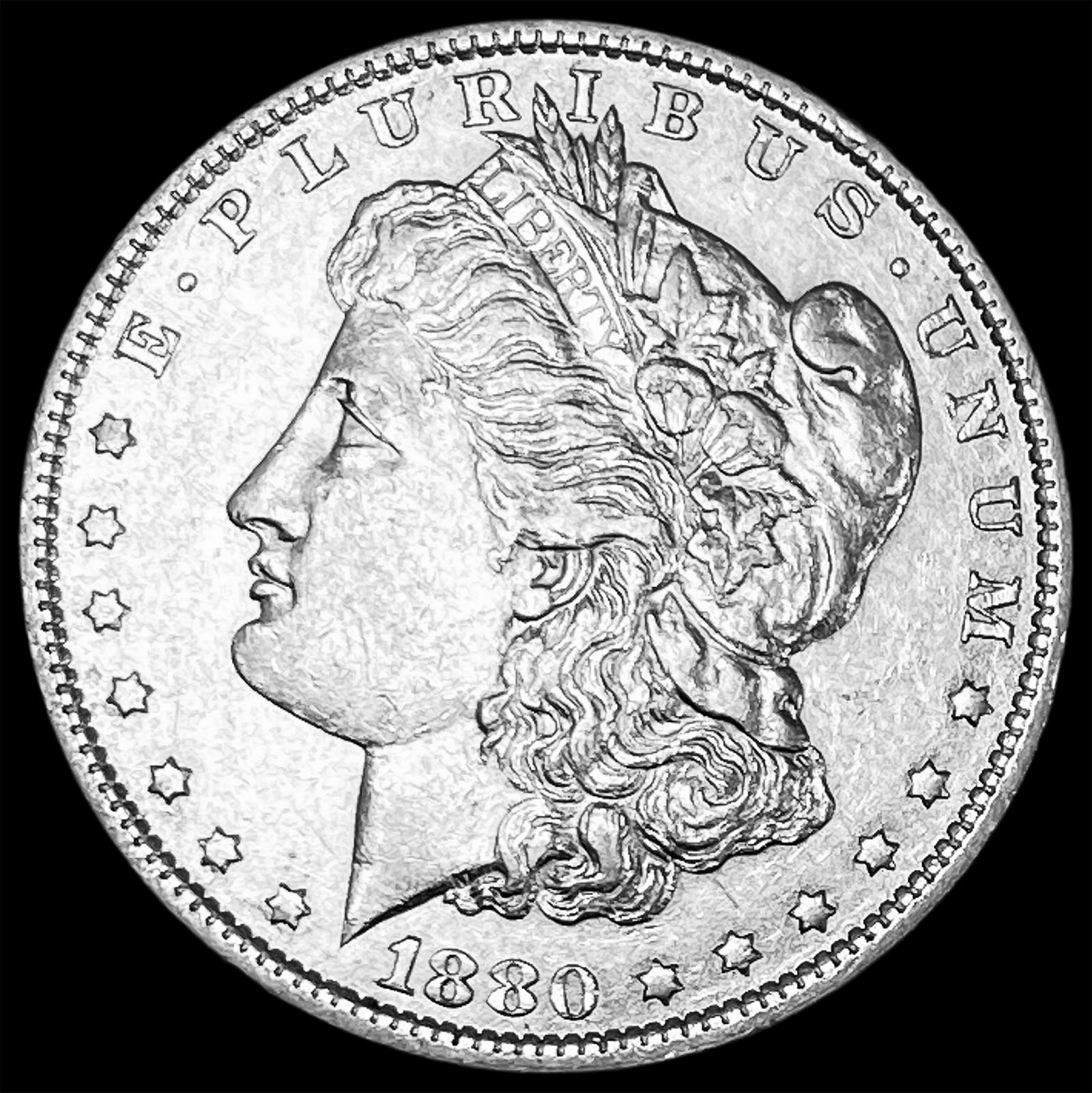 1880 Morgan Silver Dollar CLOSELY UNCIRCULATED (1 of 2)