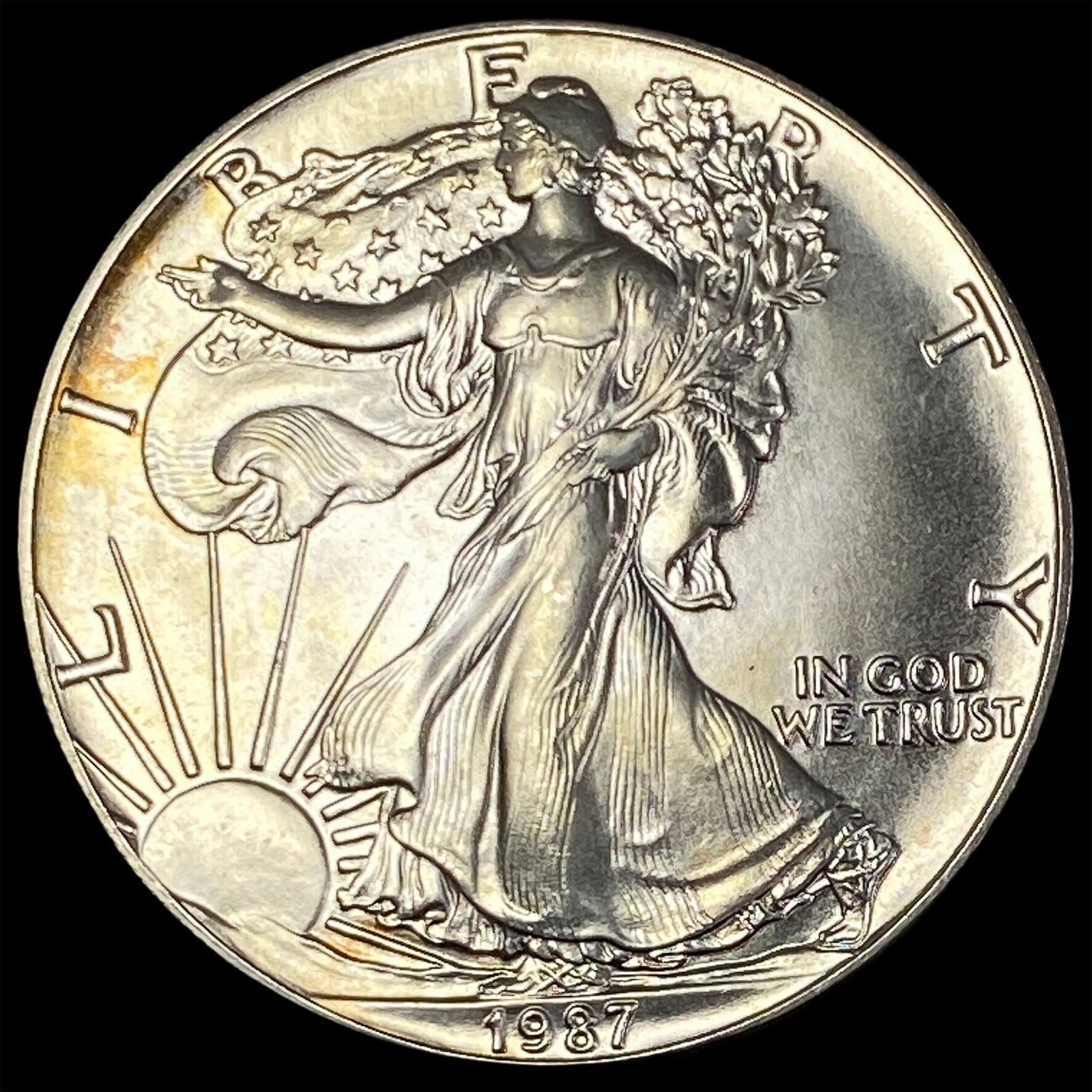 1987 1 oz Silver American Eagle $1 GEM BU (1 of 2)