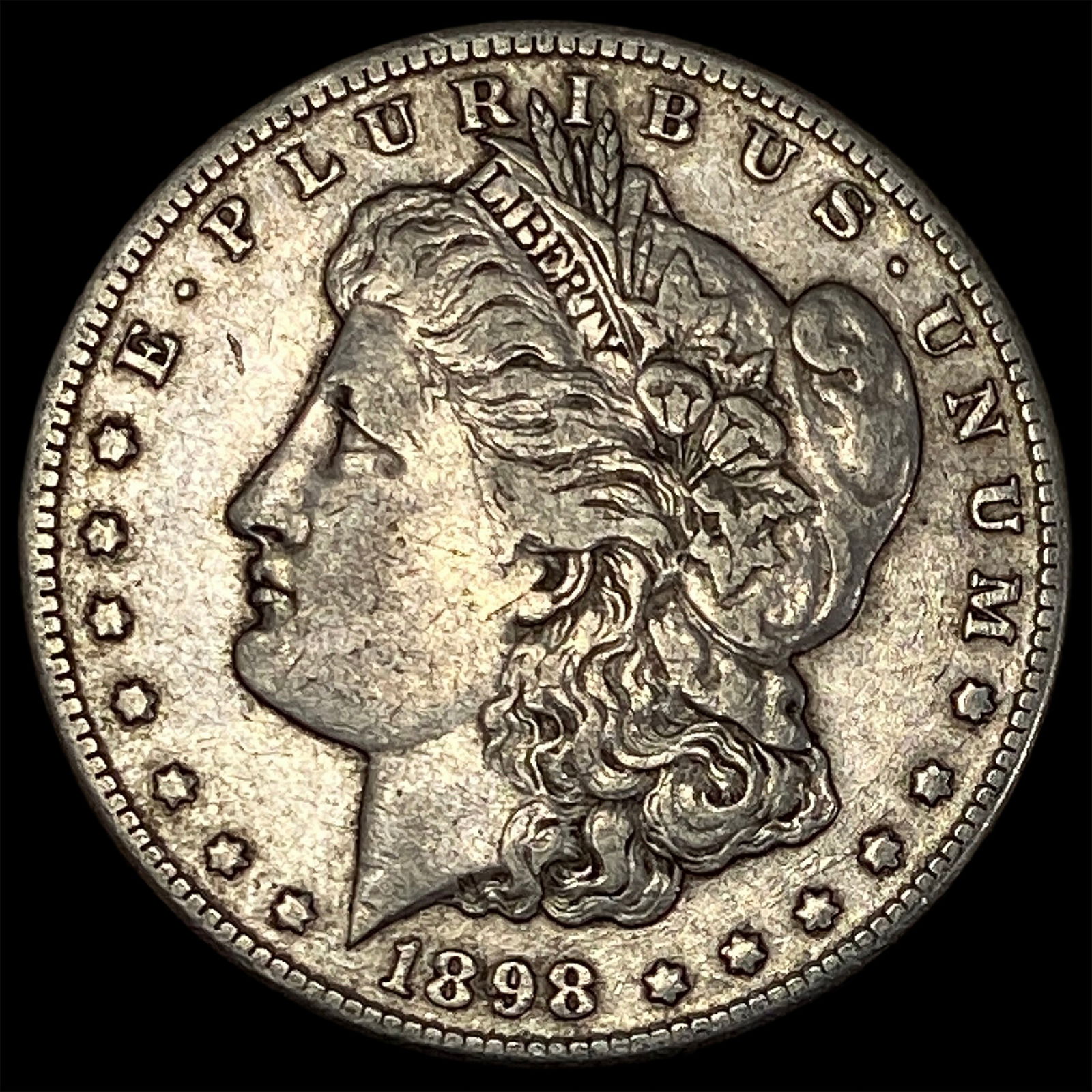 1898-S Silver Morgan Dollar ABOUT UNCIRCULATED: 1898-S Silver Morgan Dollar ABOUT UNCIRCULATED