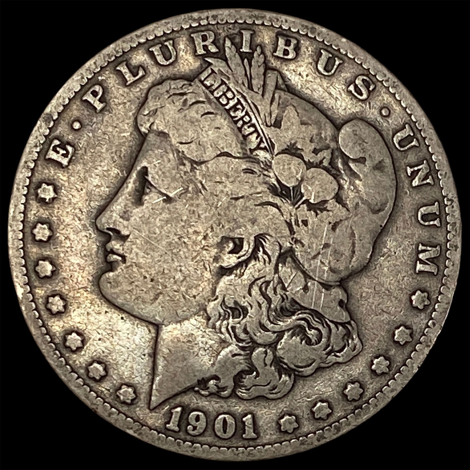 1901-S Silver Morgan Dollar NICELY CIRCULATED: 1901-S Silver Morgan Dollar NICELY CIRCULATED