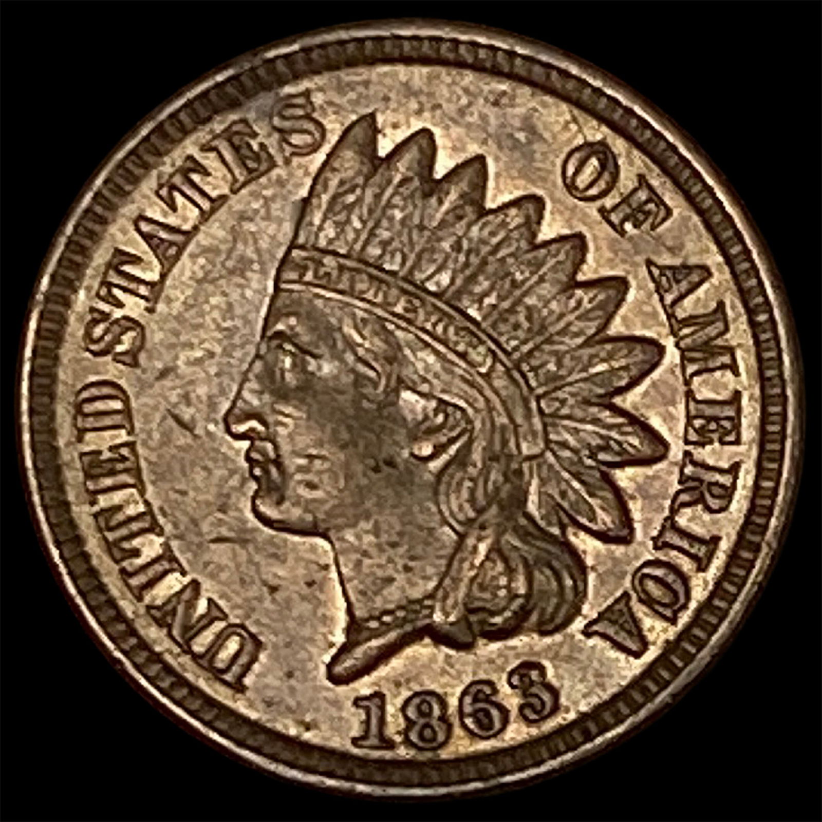 1863 Indian Head Cent UNCIRCULATED (1 of 2)