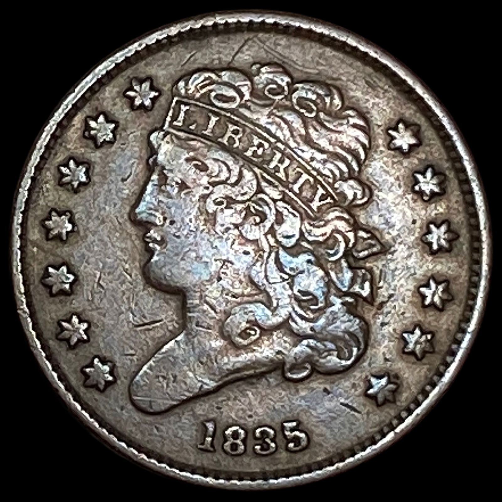 1835 Classic Head Half Cent ABOUT UNCIRCULATED (1 of 2)