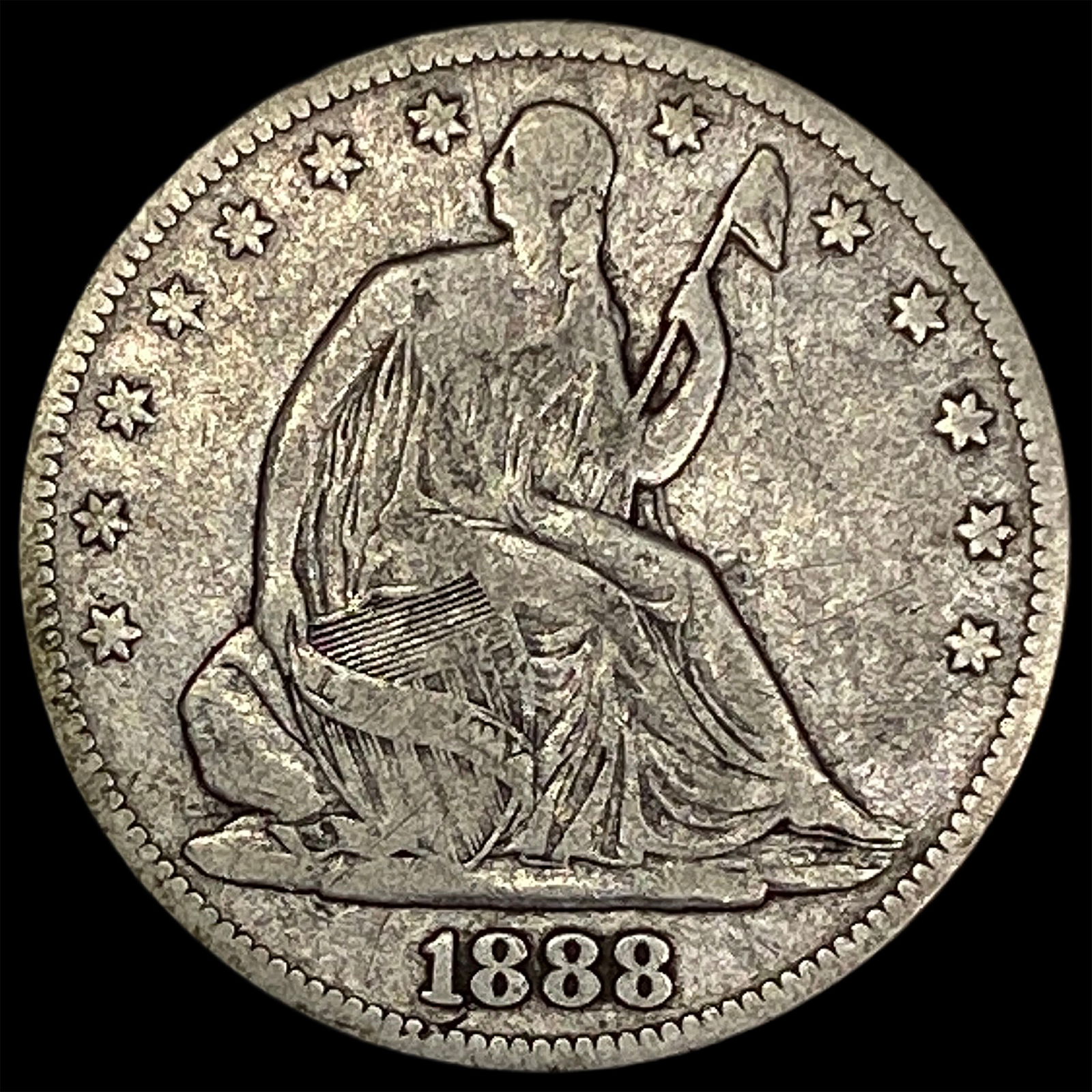1888 Seated Liberty Half Dollar NICELY CIRCULATED (1 of 2)
