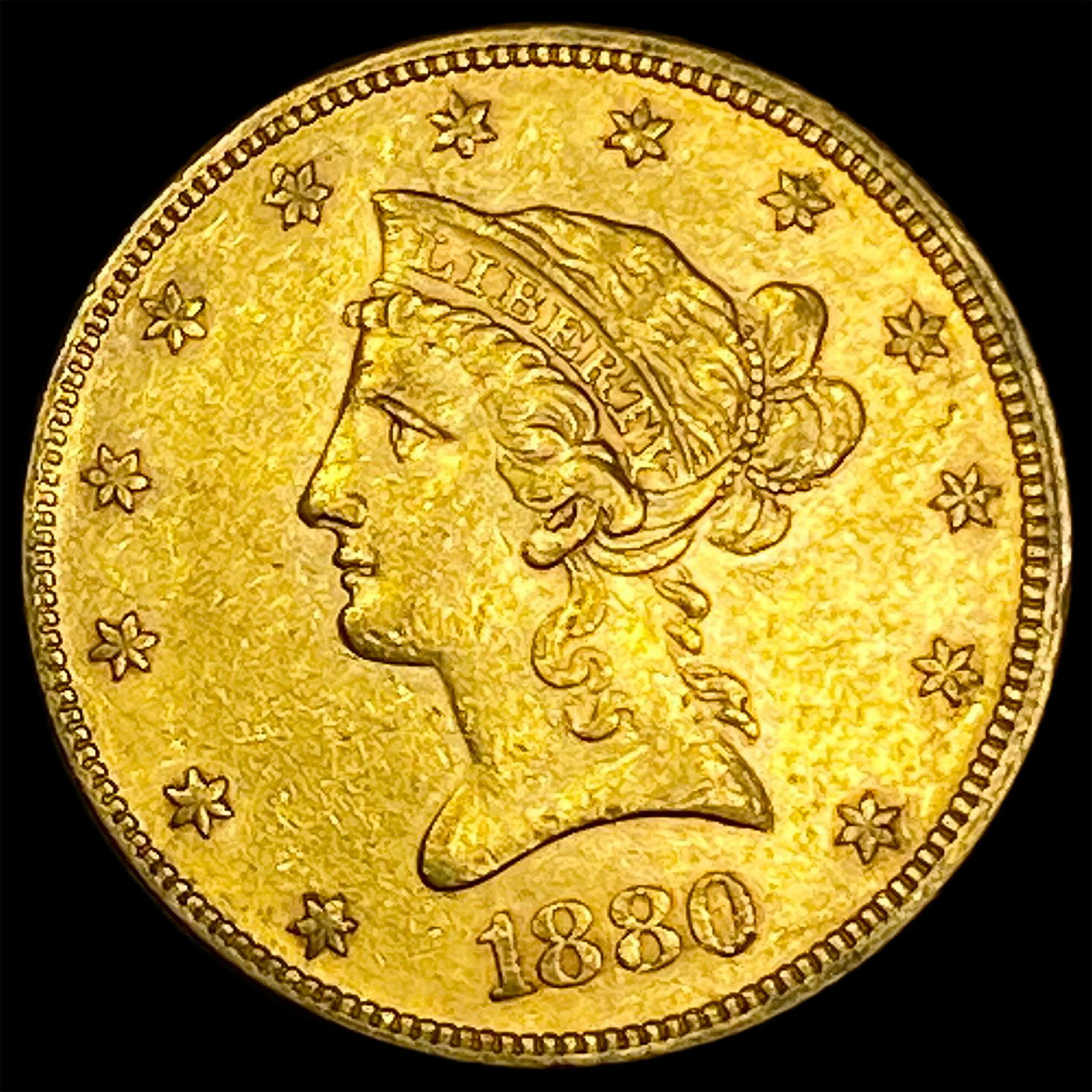 1880 Liberty Head $10 Eagle CLOSELY UNCIRCULATED (1 of 2)