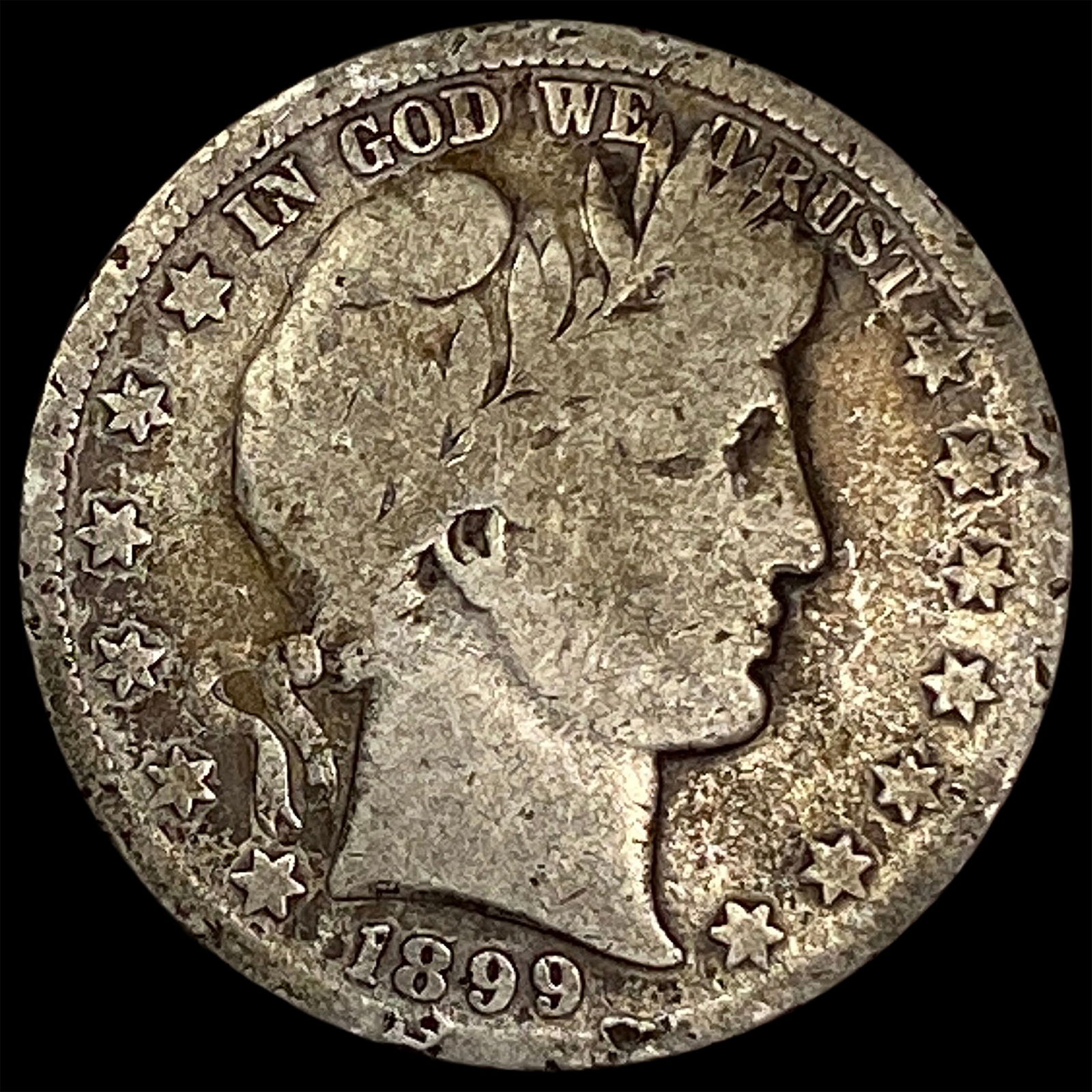 1899-S Silver Barber Half Dollar NICELY CIRCULATED (1 of 2)