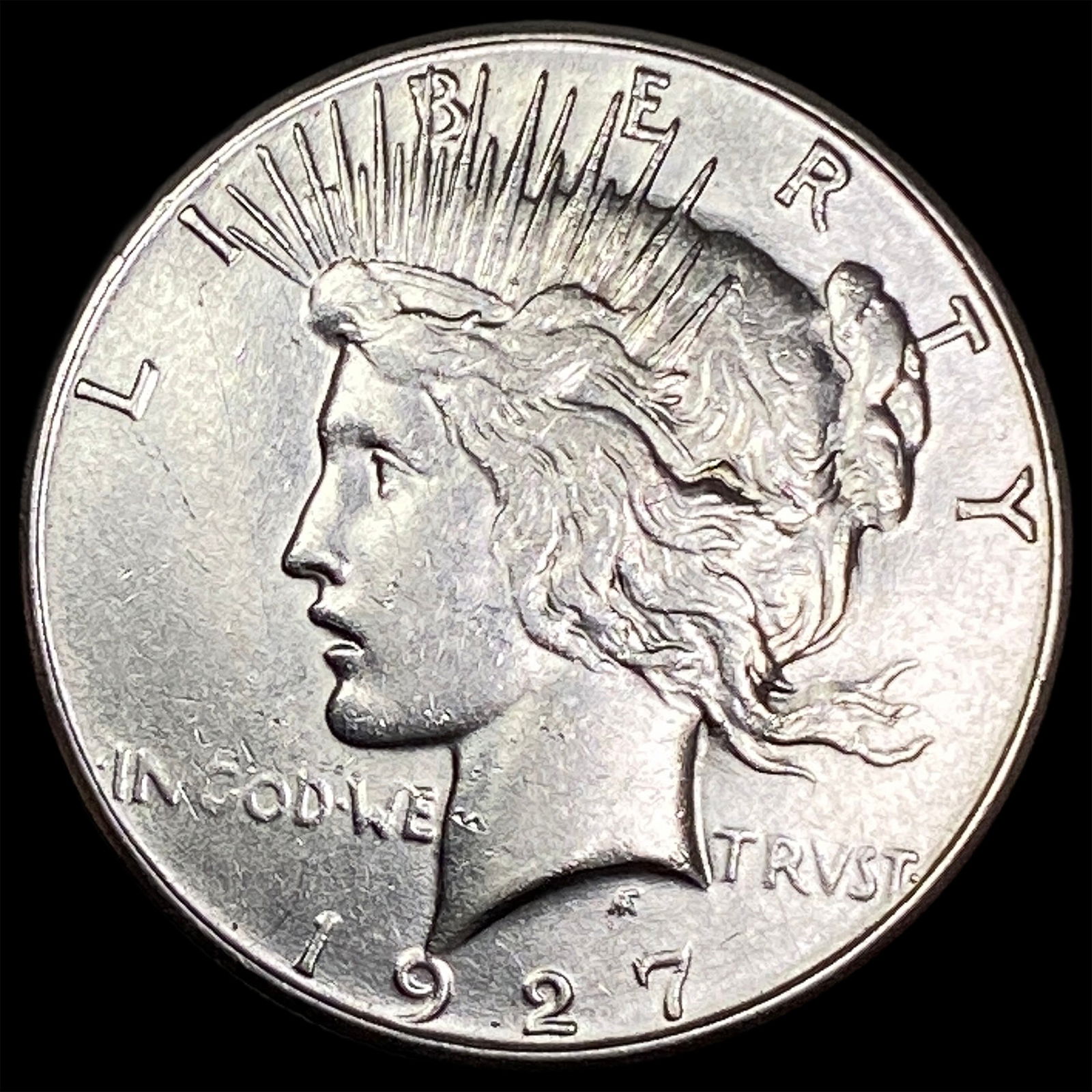 1927-S Silver Peace Dollar CLOSELY UNCIRCULATED: 1927-S Silver Peace Dollar CLOSELY UNCIRCULATED