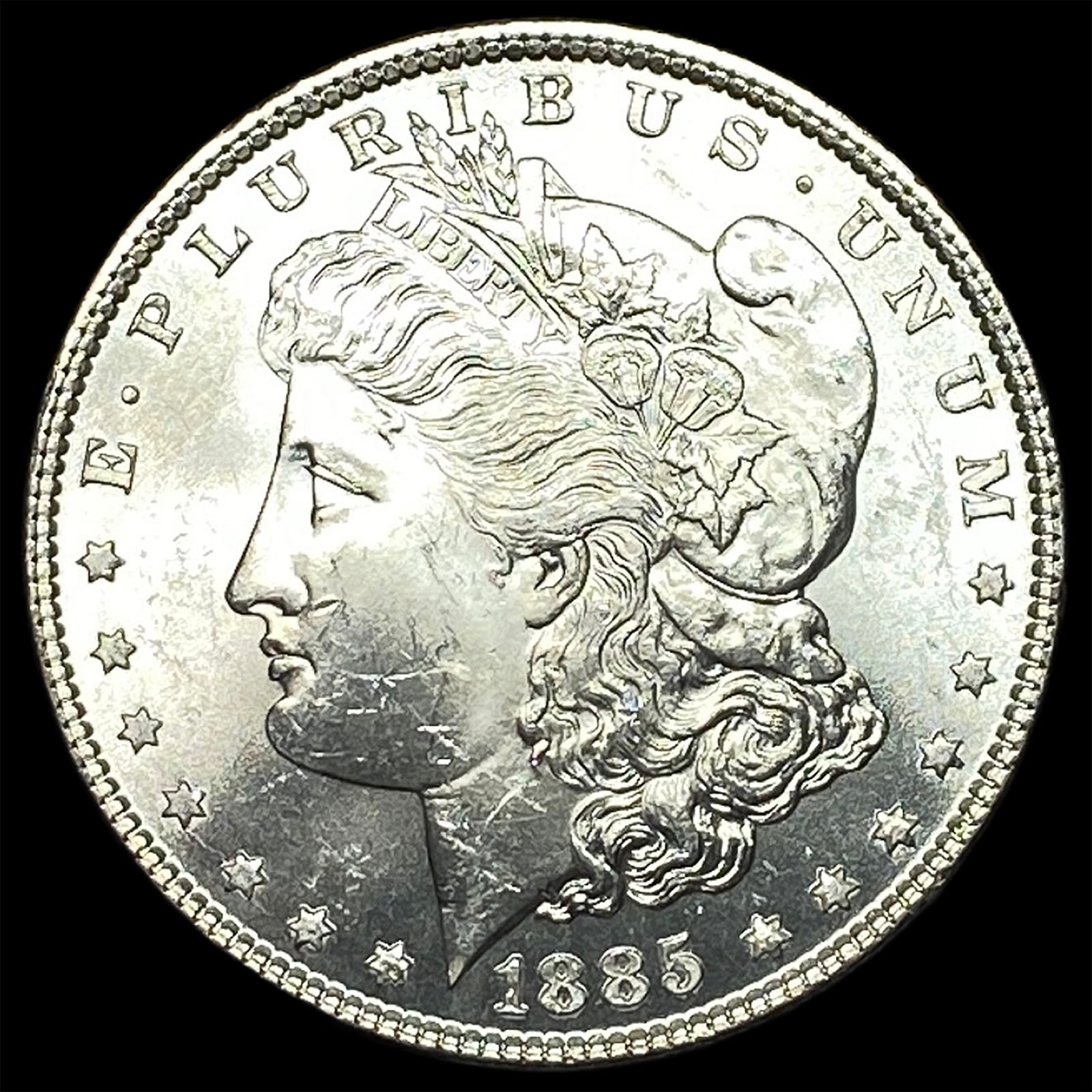 1885 Silver Morgan Dollar UNCIRCULATED: 1885 Silver Morgan Dollar UNCIRCULATED