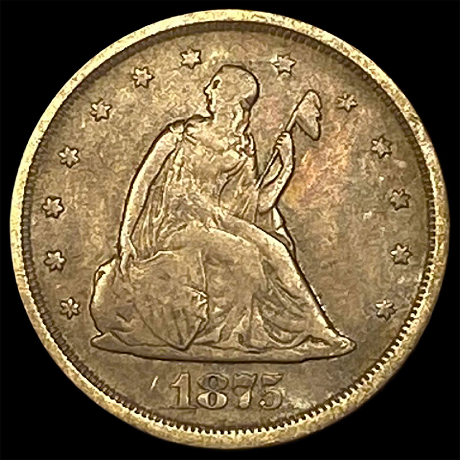 1875-S Twenty Cent Piece NICELY CIRCULATED (1 of 2)