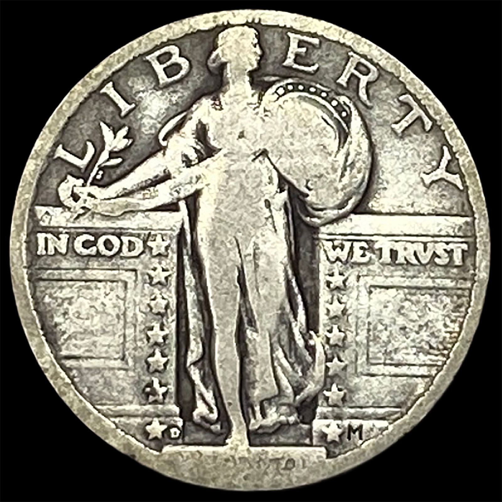 1927-D Silver Standing Liberty Quarter NICELY CIRCULATED (1 of 2)