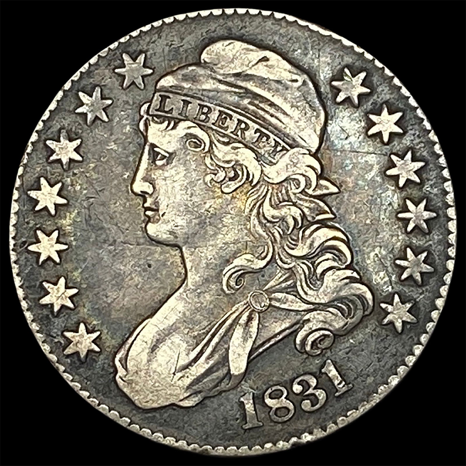 1831 Silver Capped Bust Half Dollar NEARLY UNCIRCULATED (1 of 2)