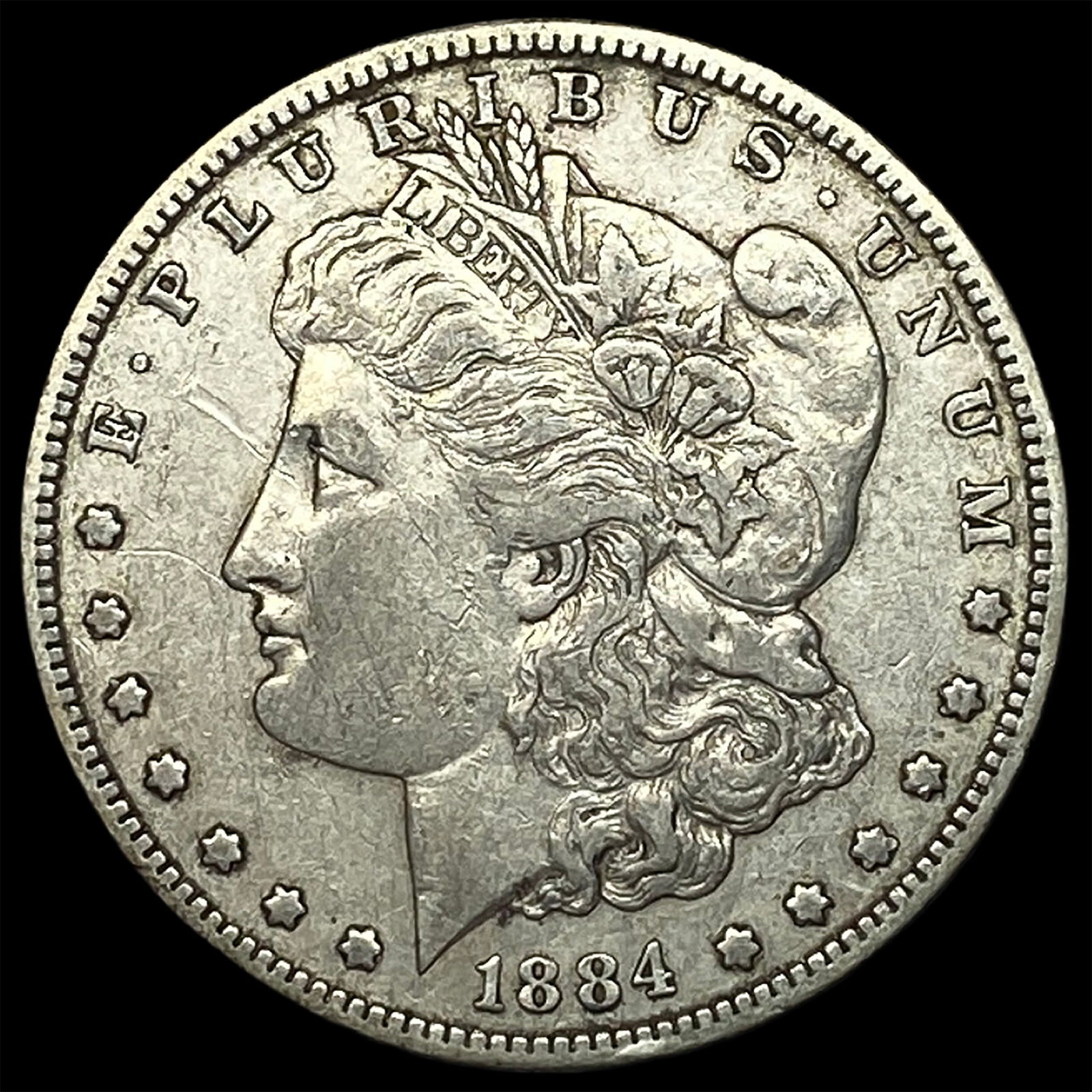 1884-S Silver Morgan Dollar NEARLY UNCIRCULATED (1 of 2)