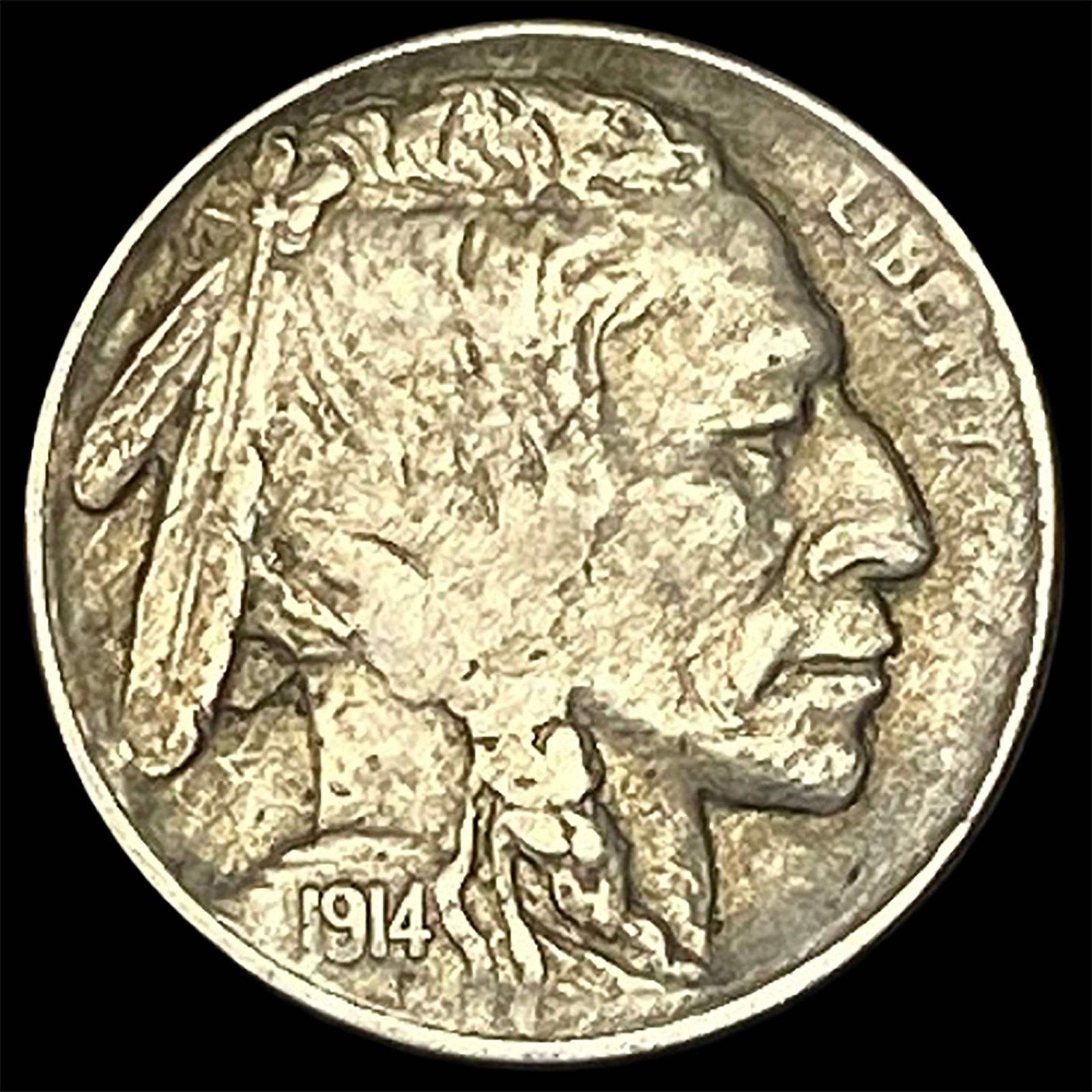1914-S Buffalo Nickel NEARLY UNCIRCULATED (1 of 2)