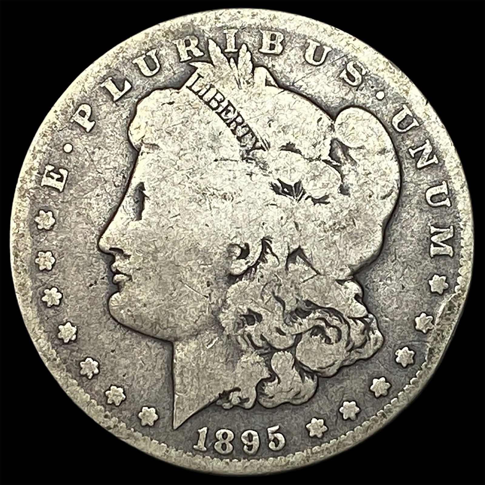 1895-S Silver Morgan Dollar NICELY CIRCULATED (1 of 2)