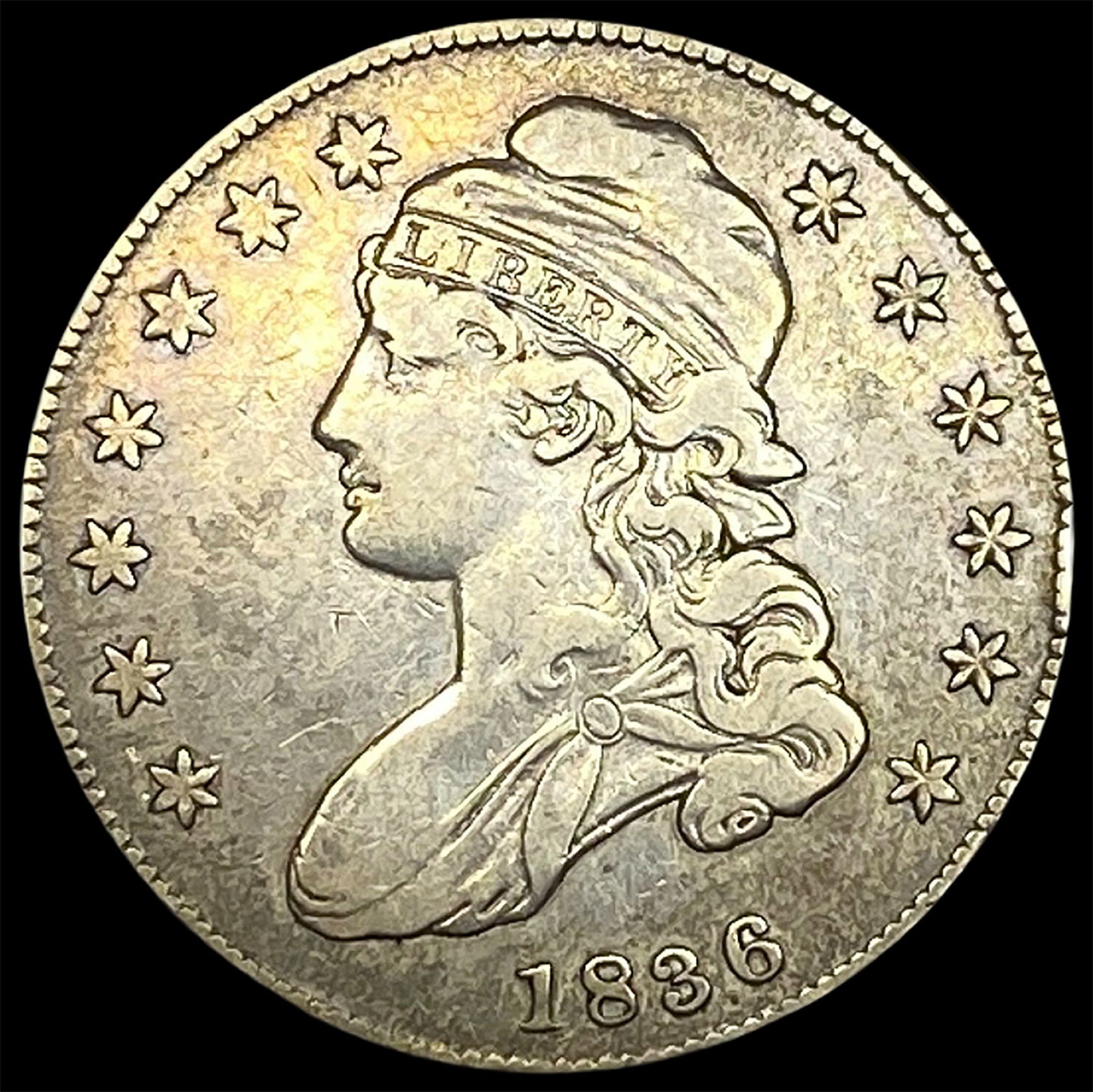 1836 Capped Bust Half Dollar ABOUT UNCIRCULATED (1 of 2)