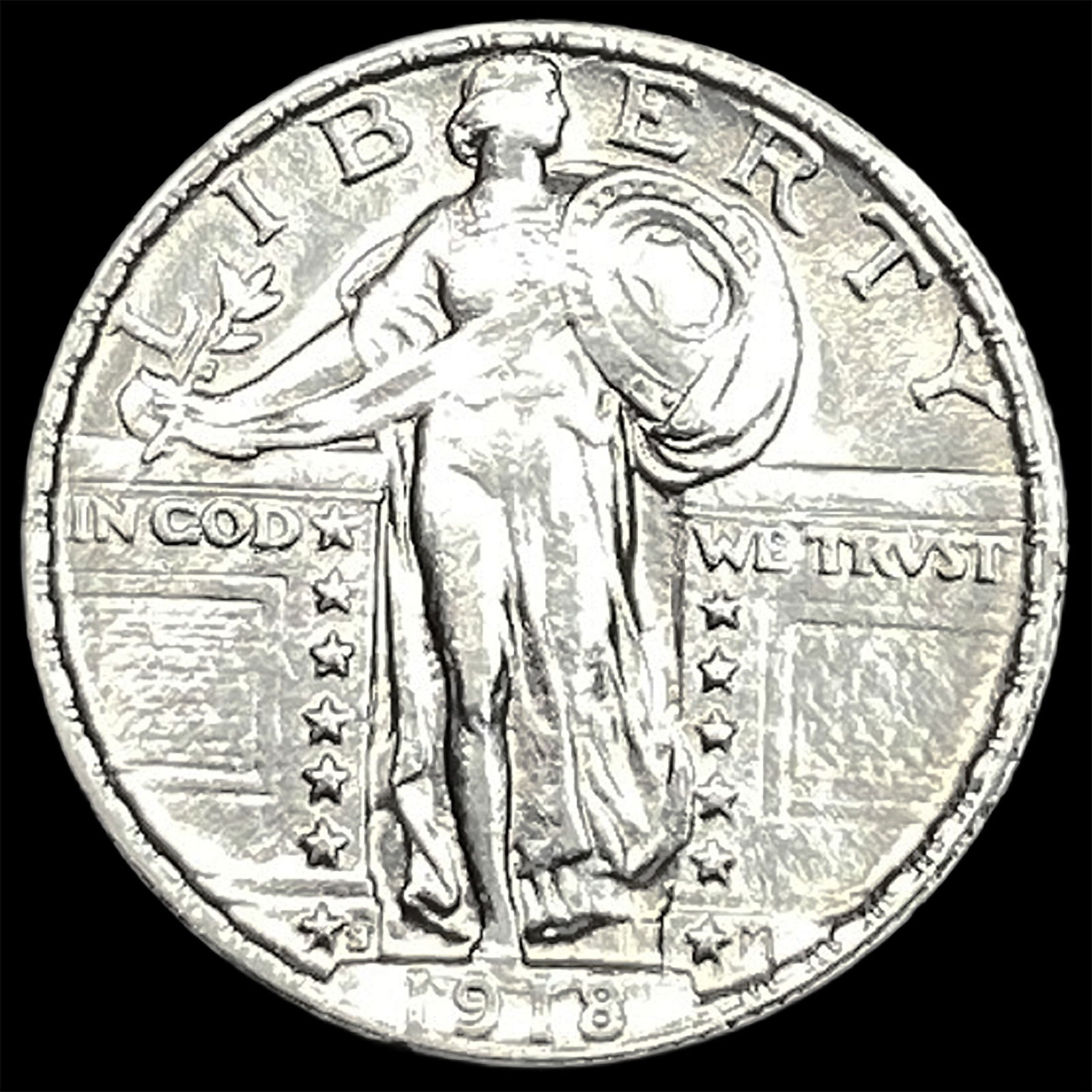 1918-S Standing Liberty Quarter UNCIRCULATED (1 of 2)