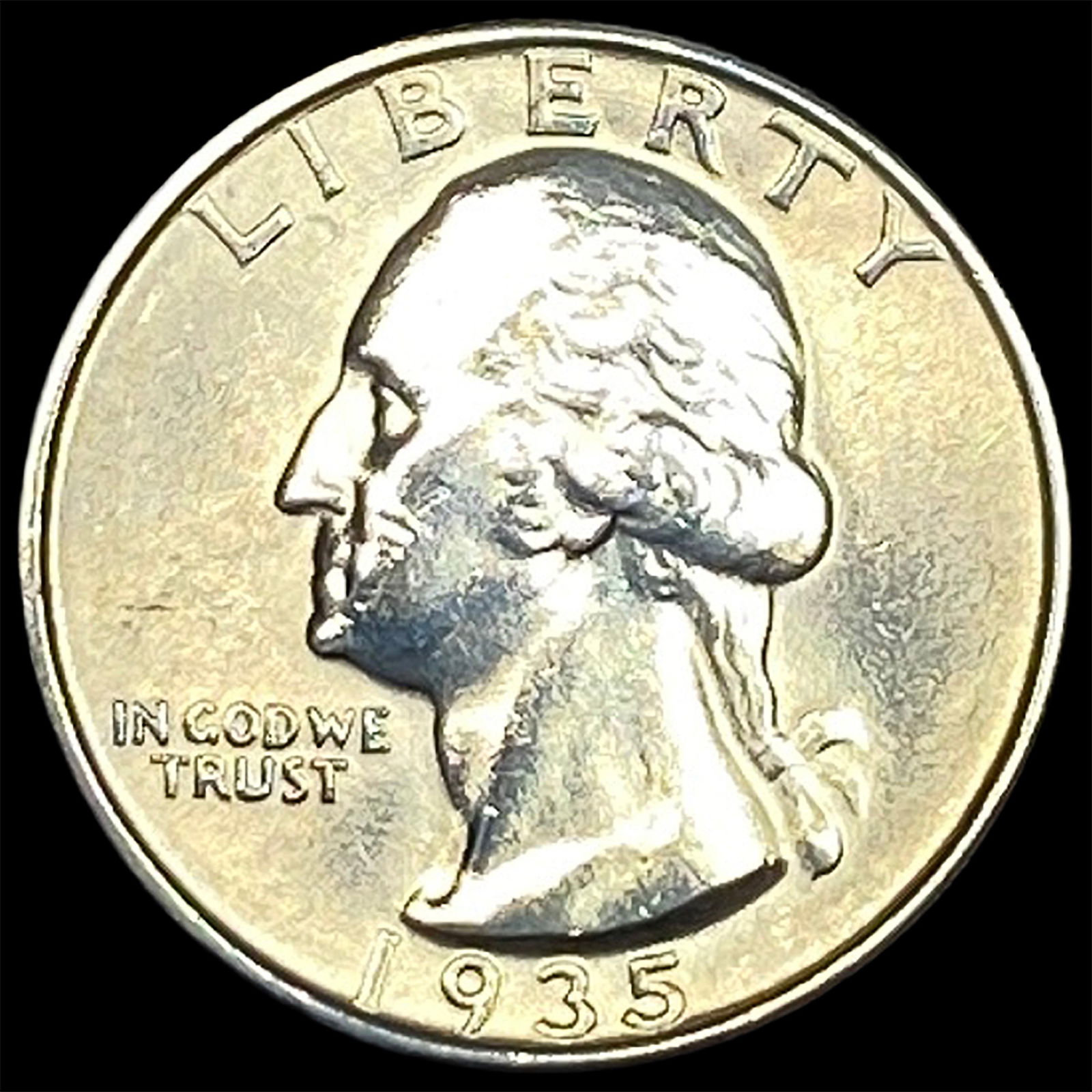 1935-S Silver Washington Quarter UNCIRCULATED (1 of 2)