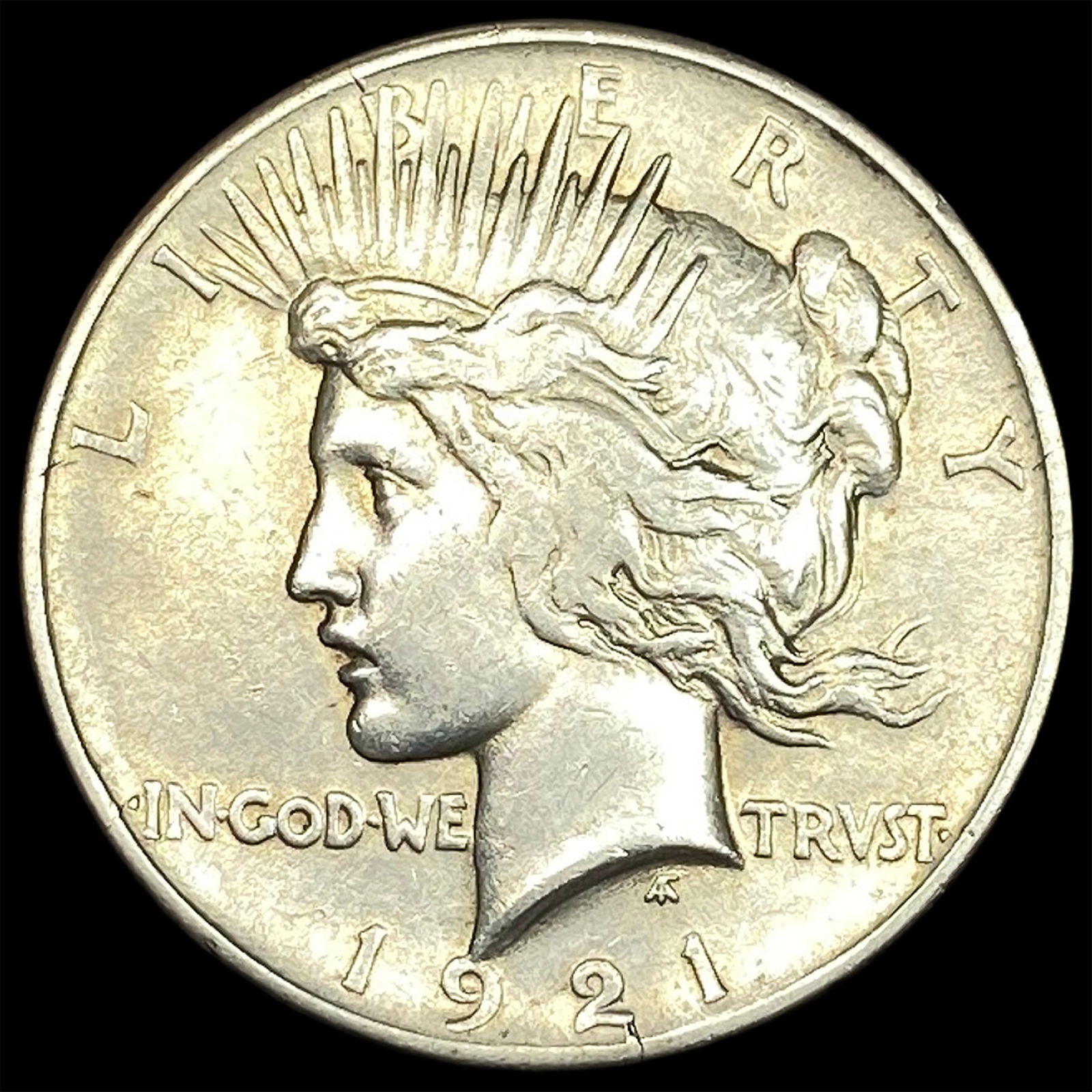 1921 Silver Peace Dollar NEARLY UNCIRCULATED (1 of 2)