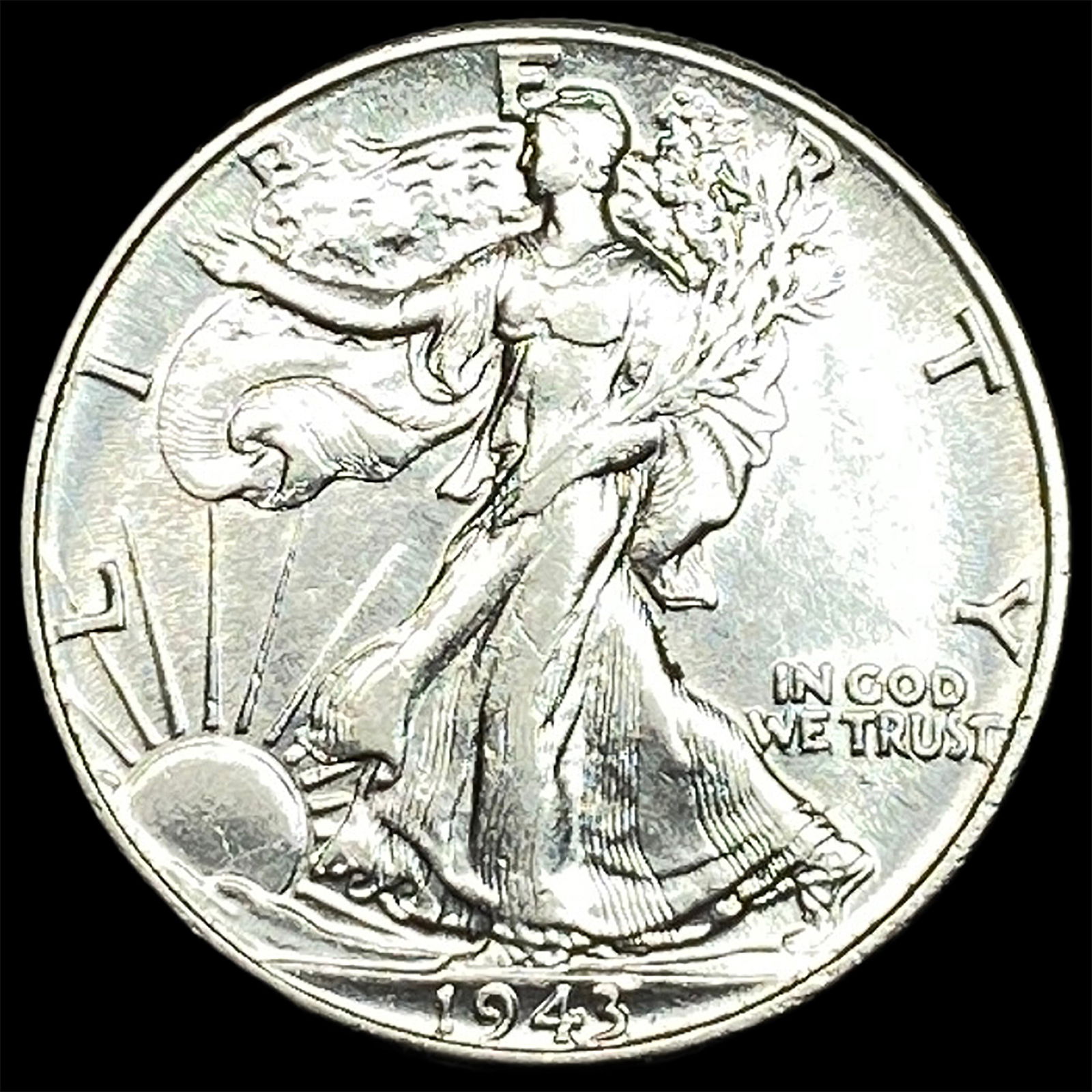 1943 Silver Walking Liberty Half Dollar UNCIRCULATED (1 of 2)
