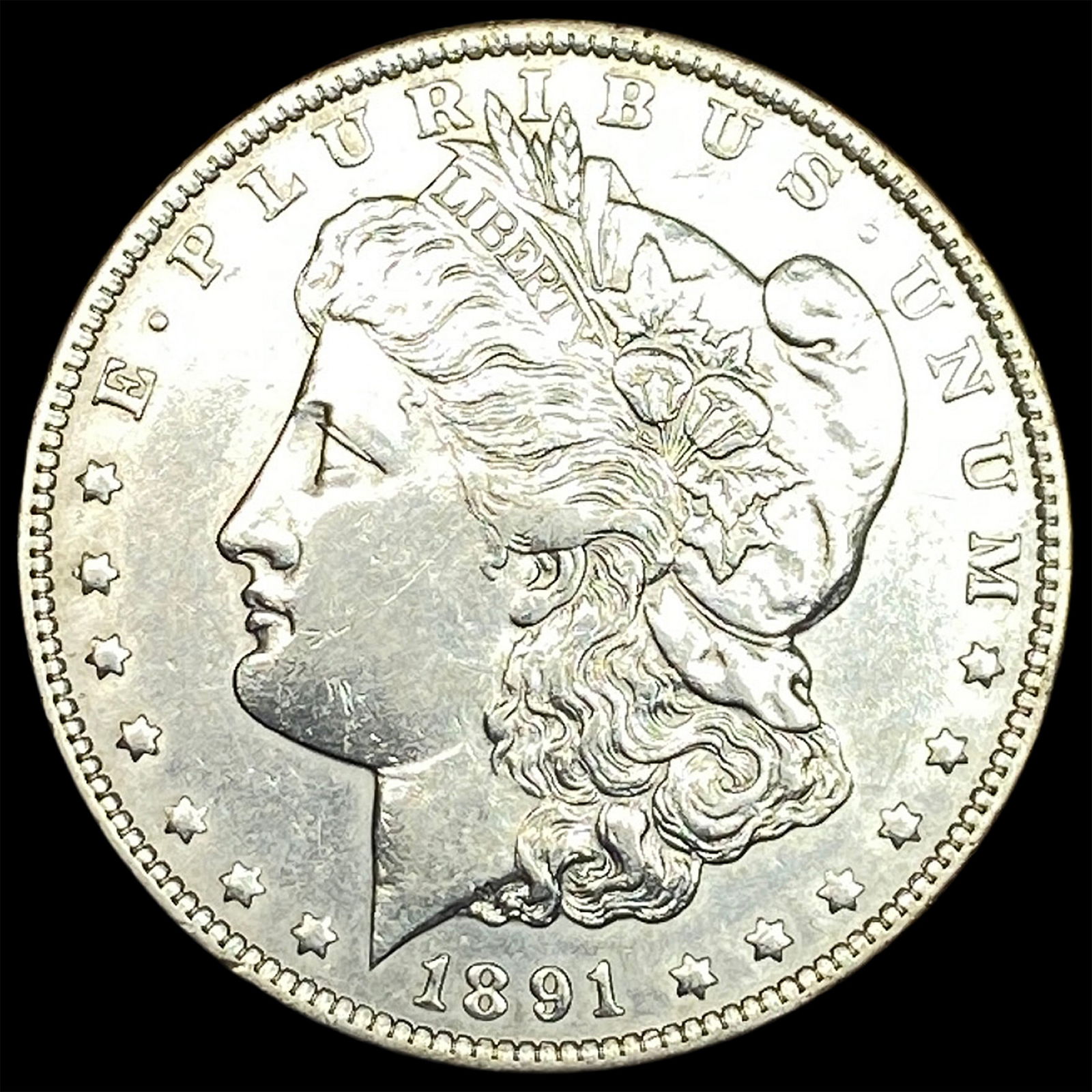 1891-S Silver Morgan Dollar CLOSELY UNCIRCULATED (1 of 2)