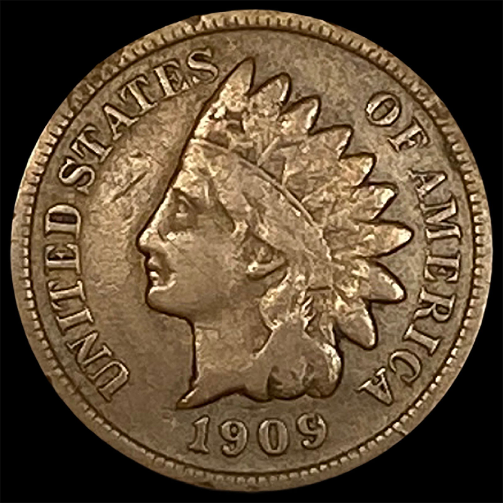 1909-S Indian Head Cent HIGH GRADE (1 of 2)