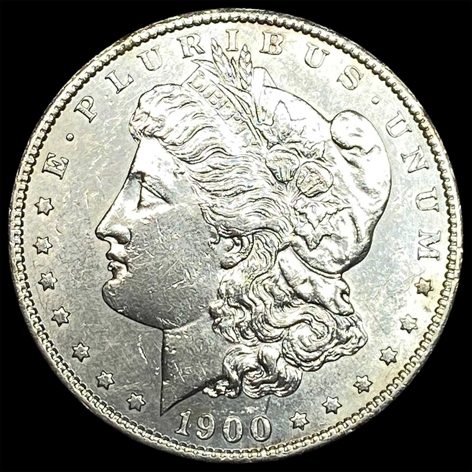 1900-S Silver Morgan Dollar CHOICE AU: 1900-S Silver Morgan Dollar CHOICE AU