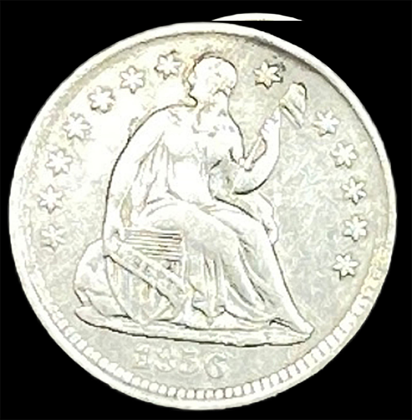 1836 Silver Half Dime LIGHTLY CIRCULATED: 1836 Silver Half Dime LIGHTLY CIRCULATED