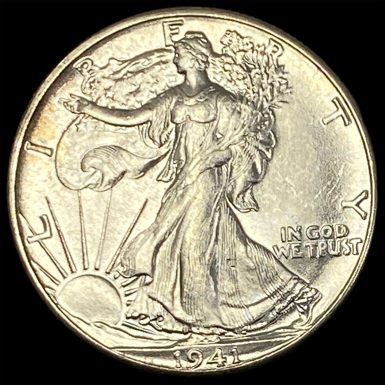 1941 Silver Walking Liberty Half Dollar GEM BU (1 of 2)