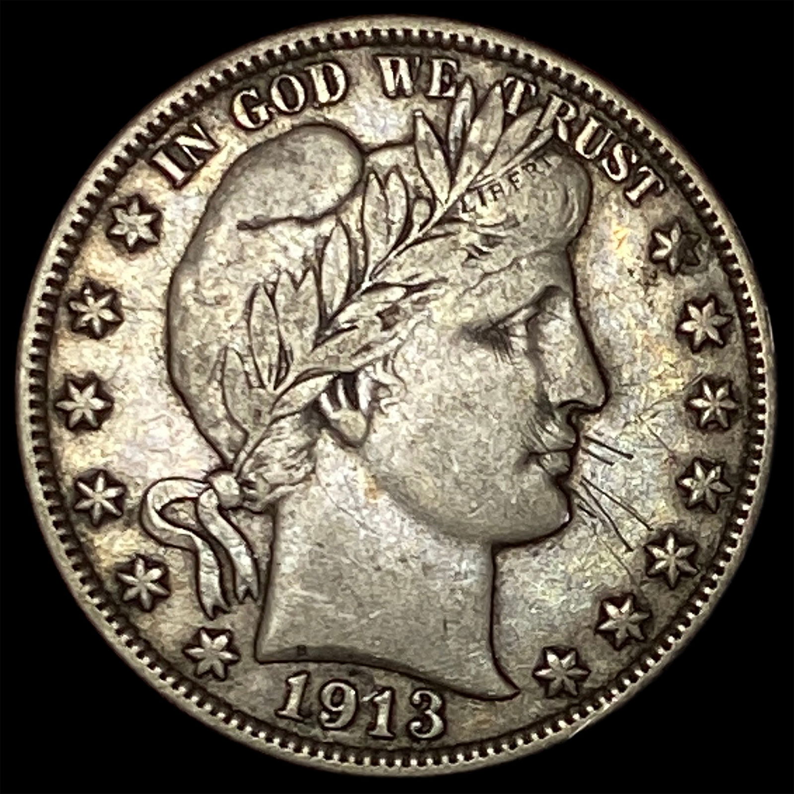 1913 Silver Barber Half Dollar HIGH GRADE (1 of 2)