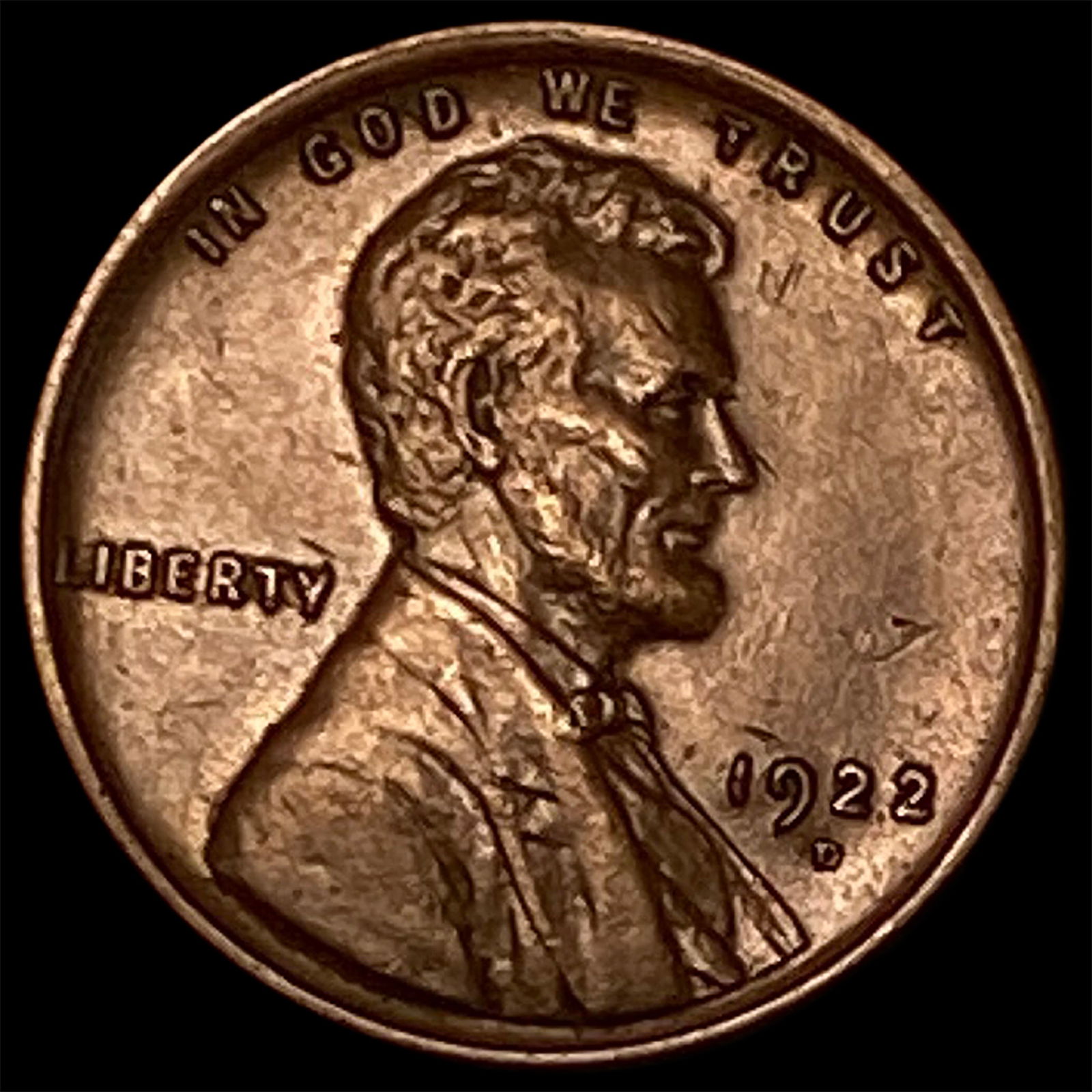 1922-D Lincoln Wheat Cent CLOSELY UNCIRCULATED (1 of 2)