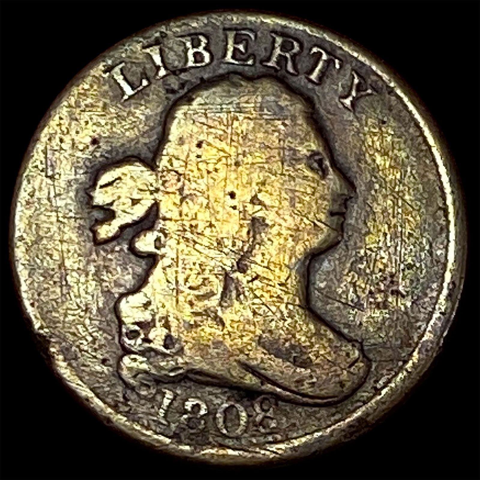 1802 Draped Bust Half Cent NICELY CIRCULATED (1 of 2)
