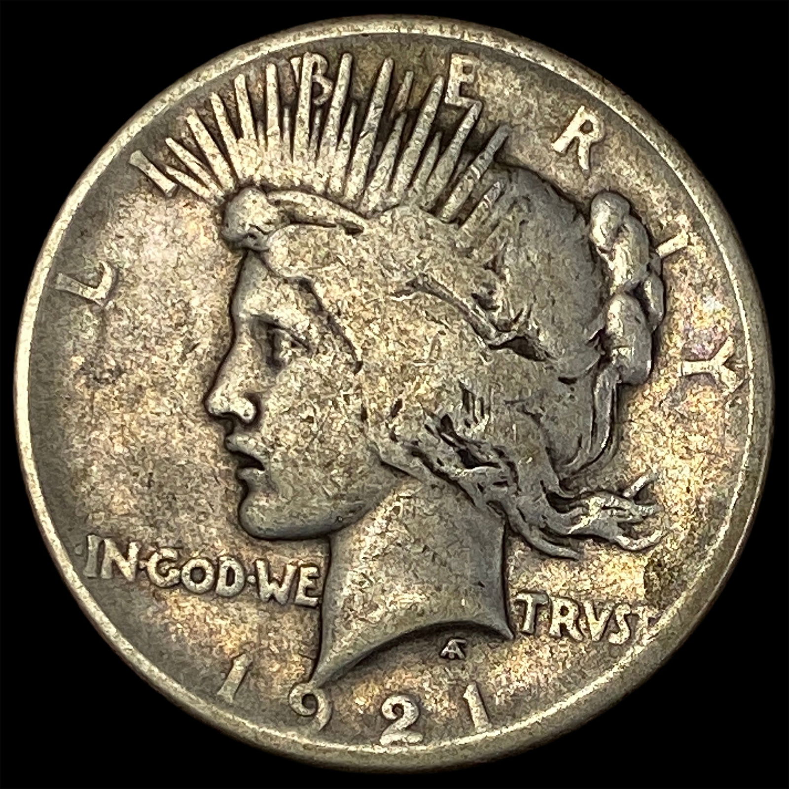 1921 Silver Peace Dollar NICELY CIRCULATED (1 of 2)
