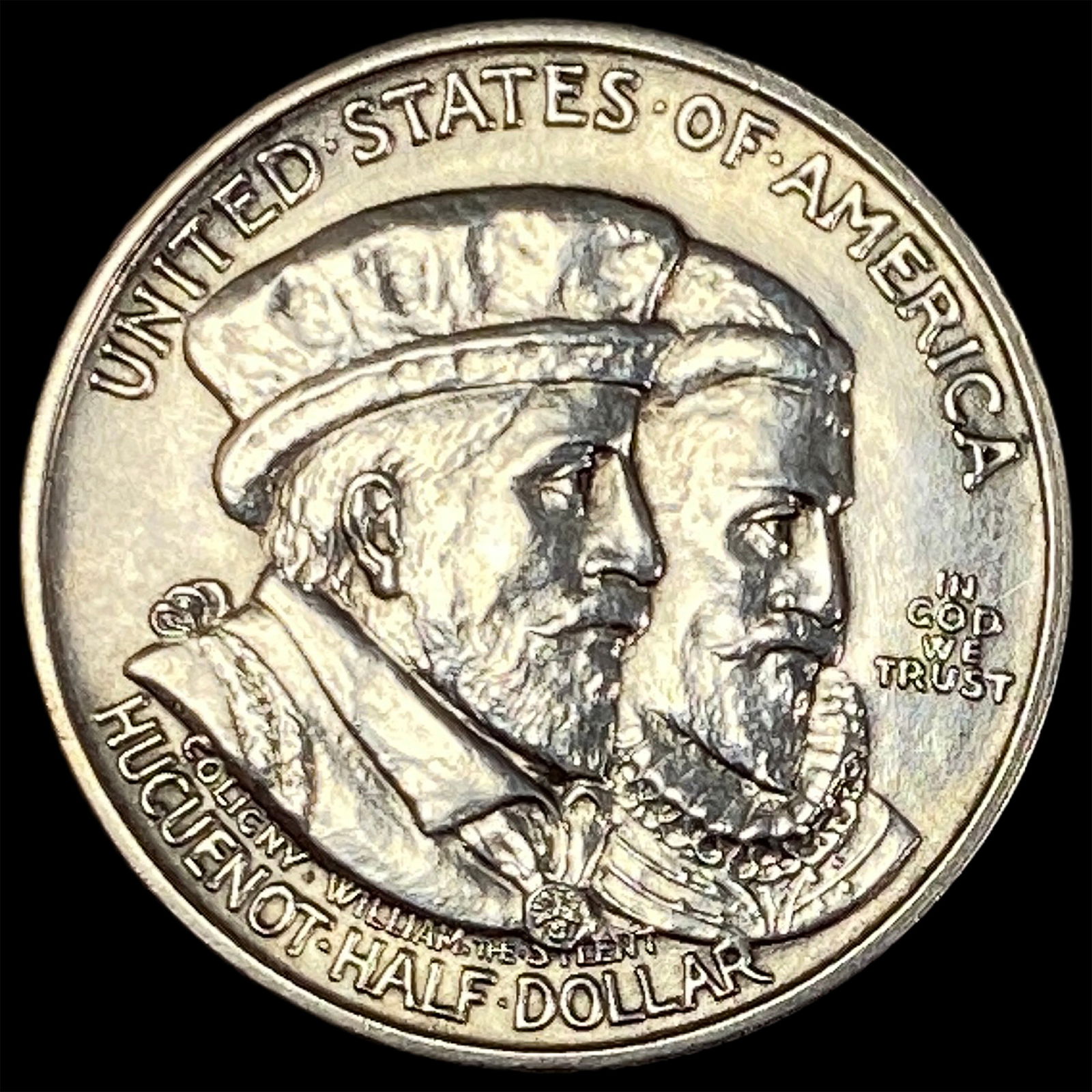 1924 Silver Huguenot-Walloon Half Dollar CLOSELY UNCIRCULATED (1 of 2)