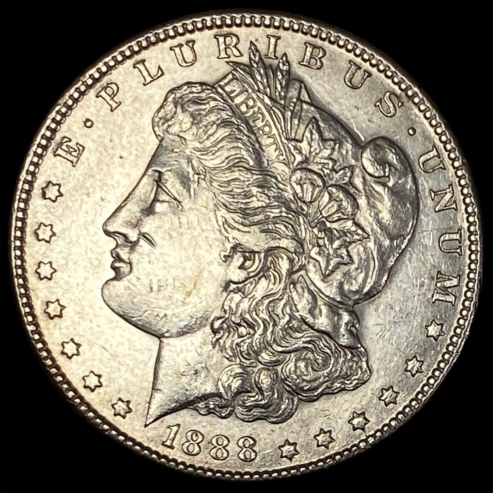 1888-S Silver Morgan Dollar CHOICE AU: 1888-S Silver Morgan Dollar CHOICE AU