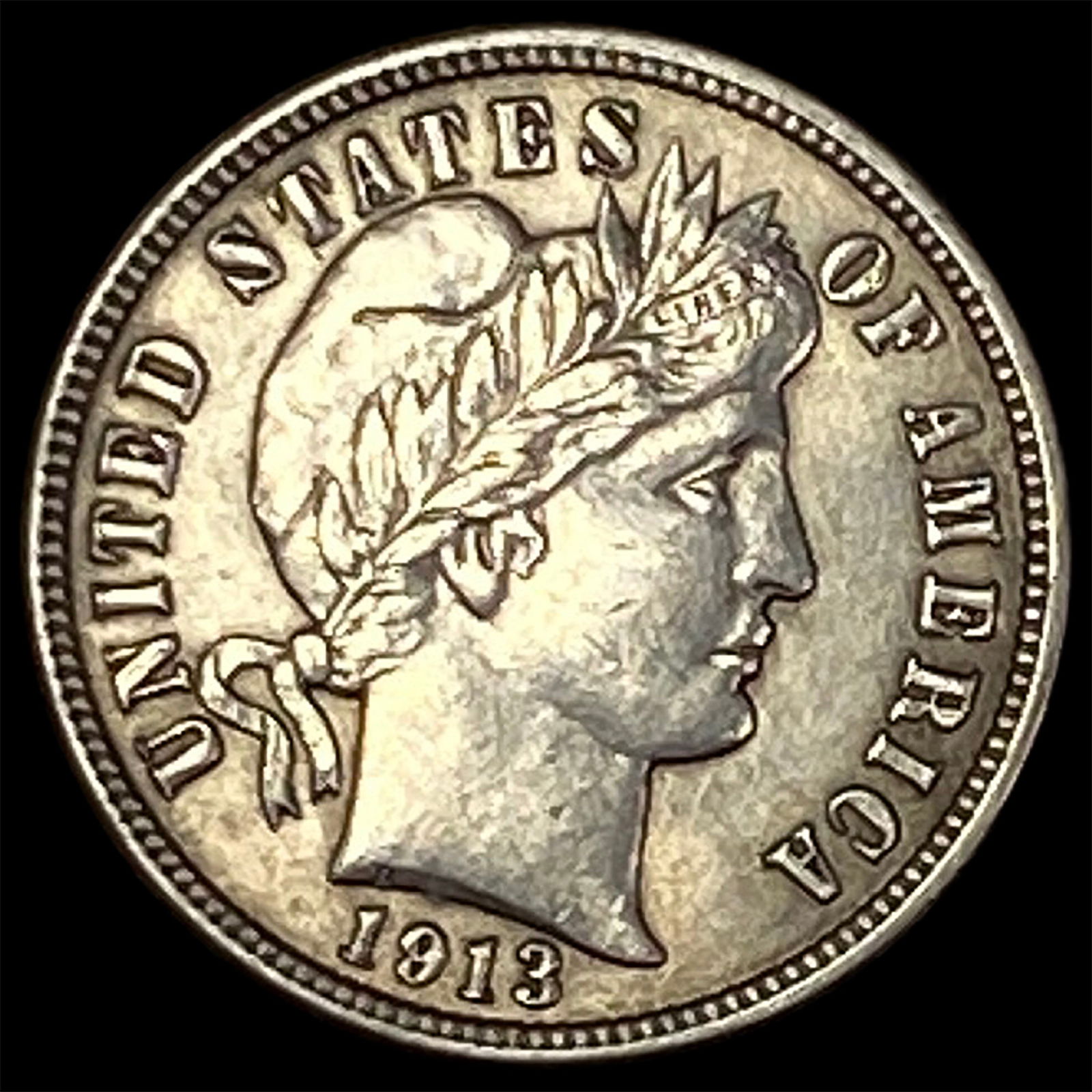 1913 Silver Barber Dime CLOSELY UNCIRCULATED (1 of 2)
