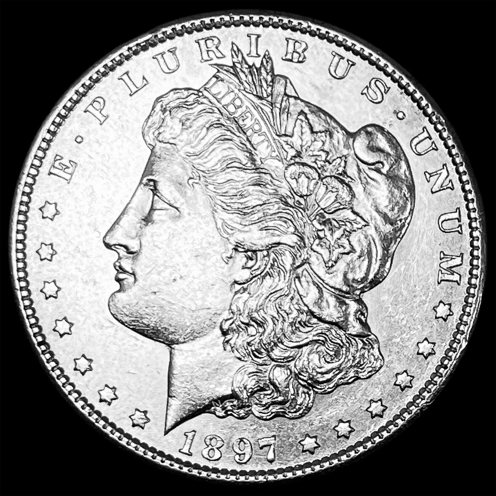 1897-S Silver Morgan Dollar UNCIRCULATED: 1897-S Silver Morgan Dollar UNCIRCULATED