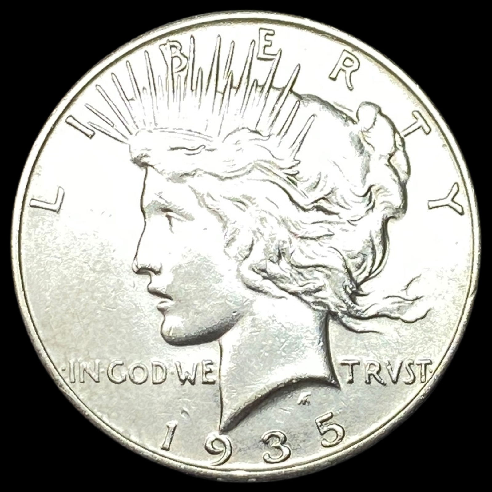 1935-S Silver Peace Dollar CLOSELY UNCIRCULATED (1 of 2)