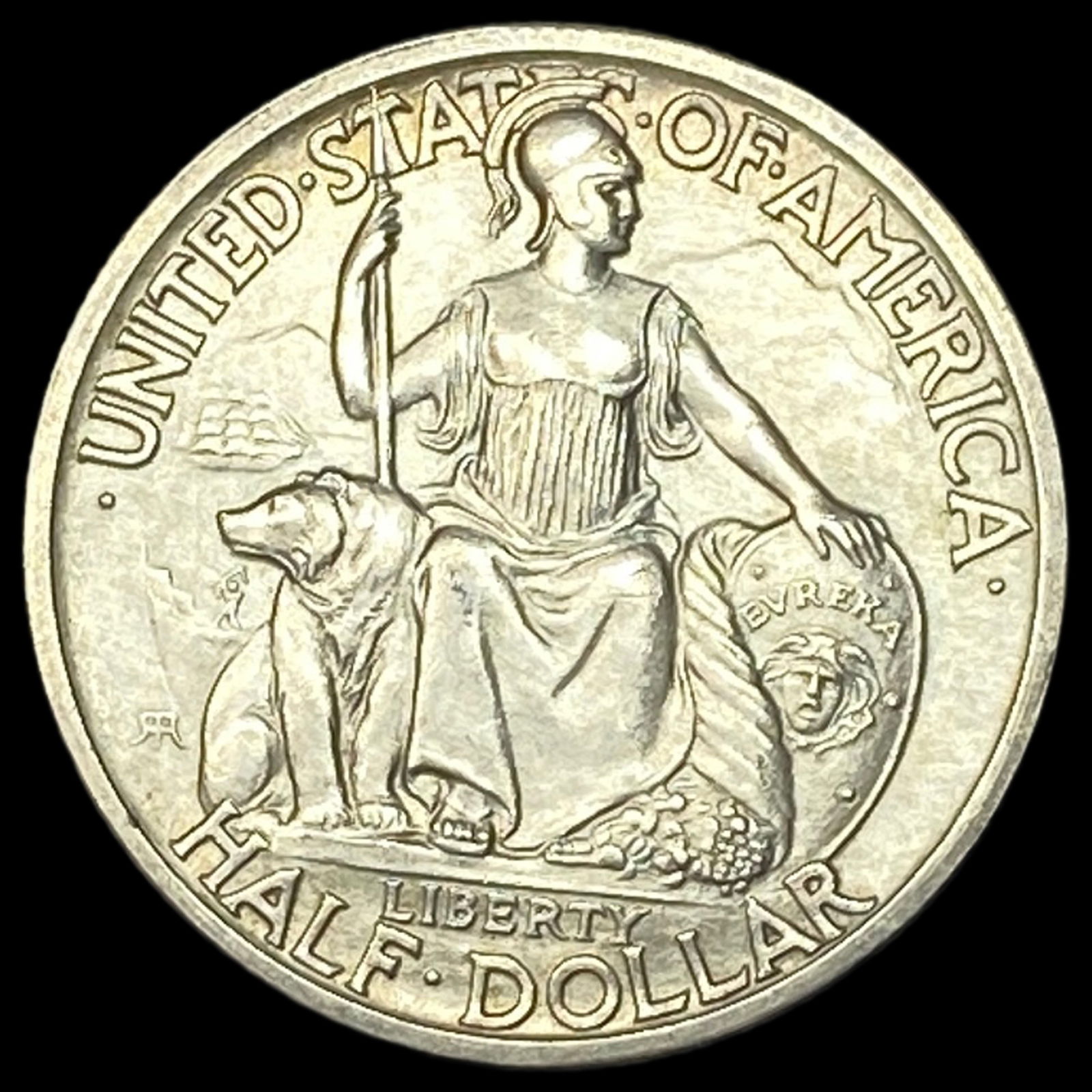 1935-S Silver California-Pacific Half Dollar UNCIRCULATED: 1935-S Silver California-Pacific Half Dollar UNCIRCULATED