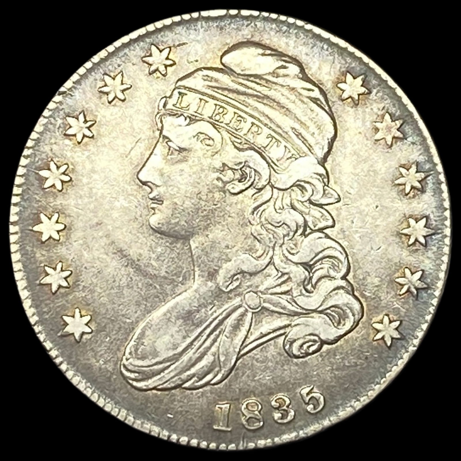 1835 Capped Bust Half Dollar NEARLY UNCIRCULATED (1 of 2)