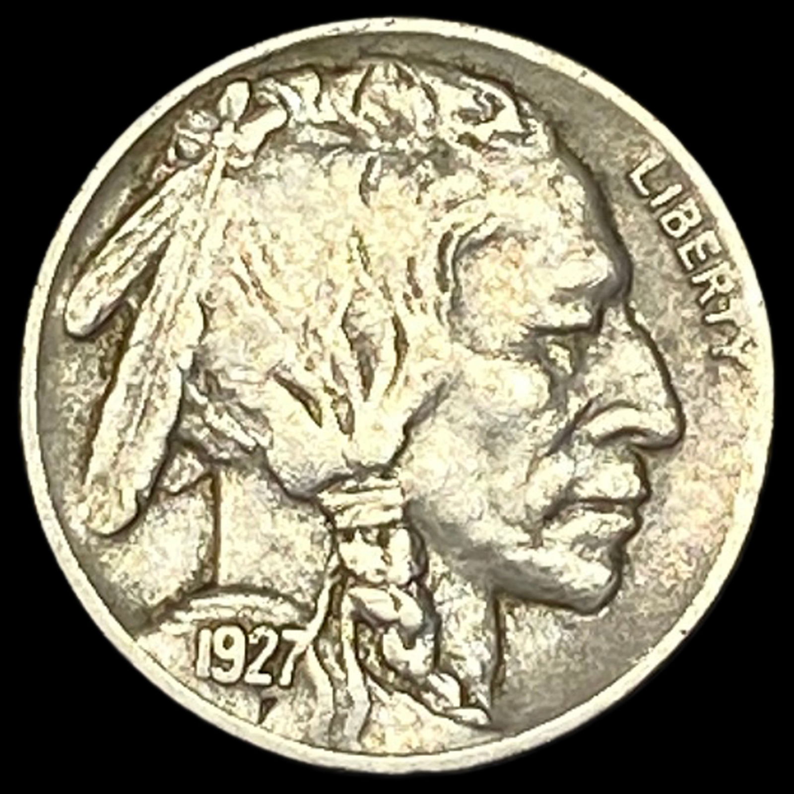 1927 Buffalo Nickel NEARLY UNCIRCULATED: 1927 Buffalo Nickel NEARLY UNCIRCULATED