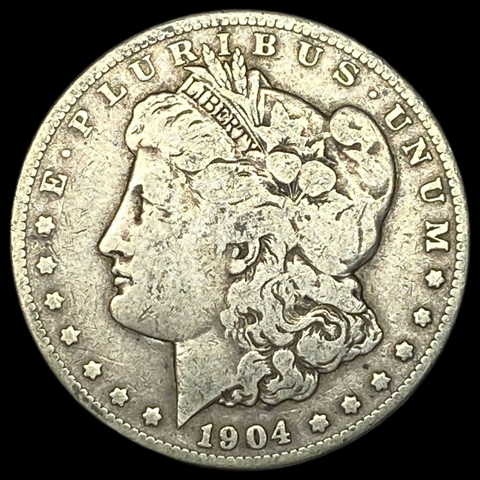 1904-S Silver Morgan Dollar NICELY CIRCULATED: 1904-S Silver Morgan Dollar NICELY CIRCULATED