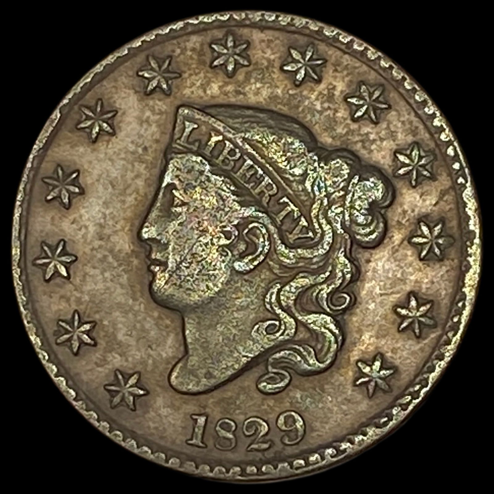 1829 Coronet Head Large Cent HIGH GRADE (1 of 2)