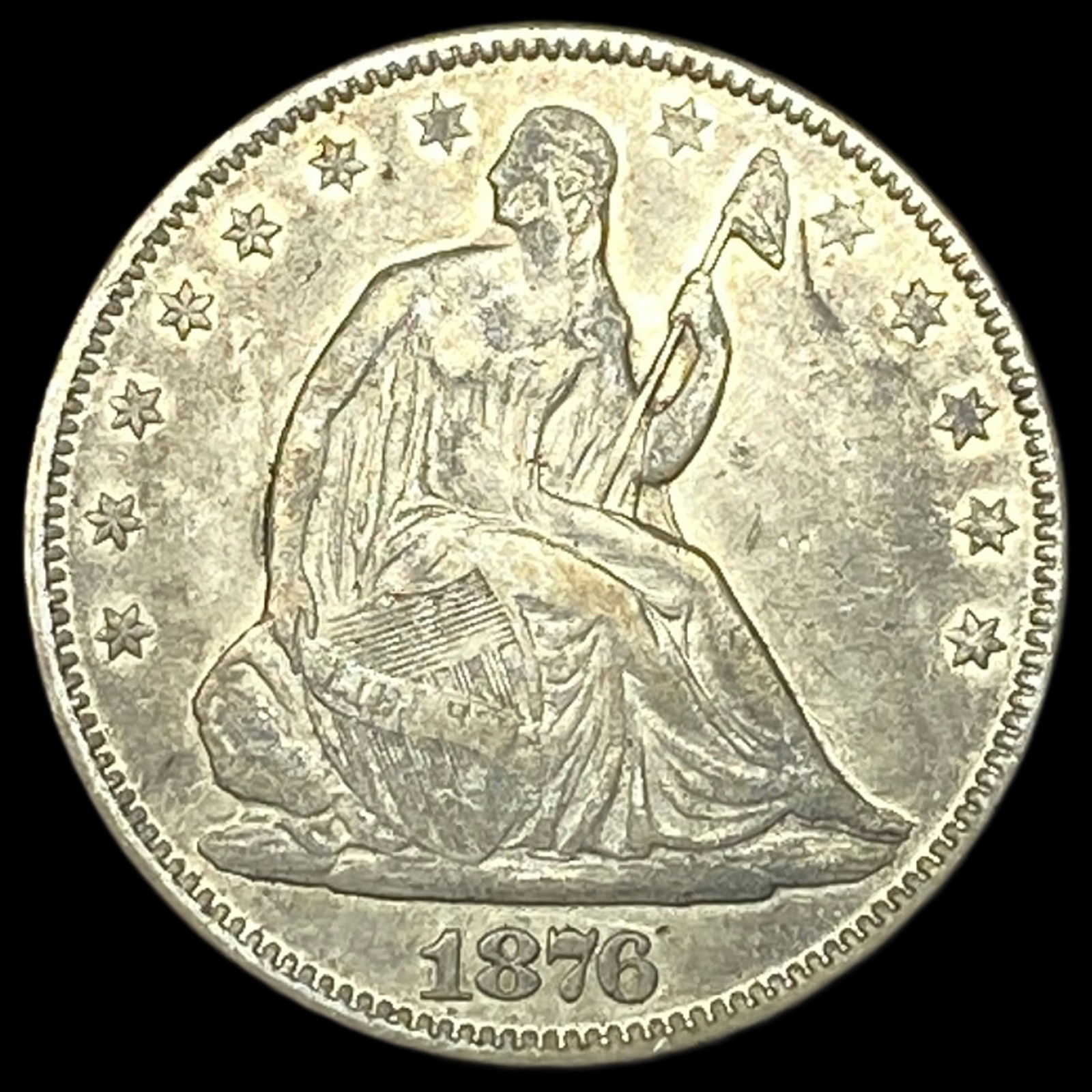 1876 Seated Liberty Half Dollar CLOSELY UNCIRCULATED (1 of 2)